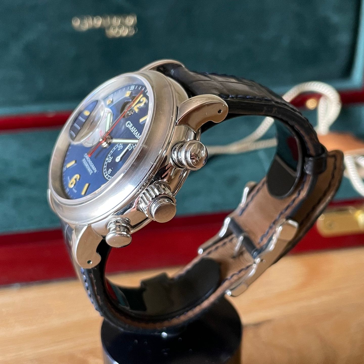 Graham Unknown 2LIAS (2005) - Blue dial 41 mm Steel case (3/8)