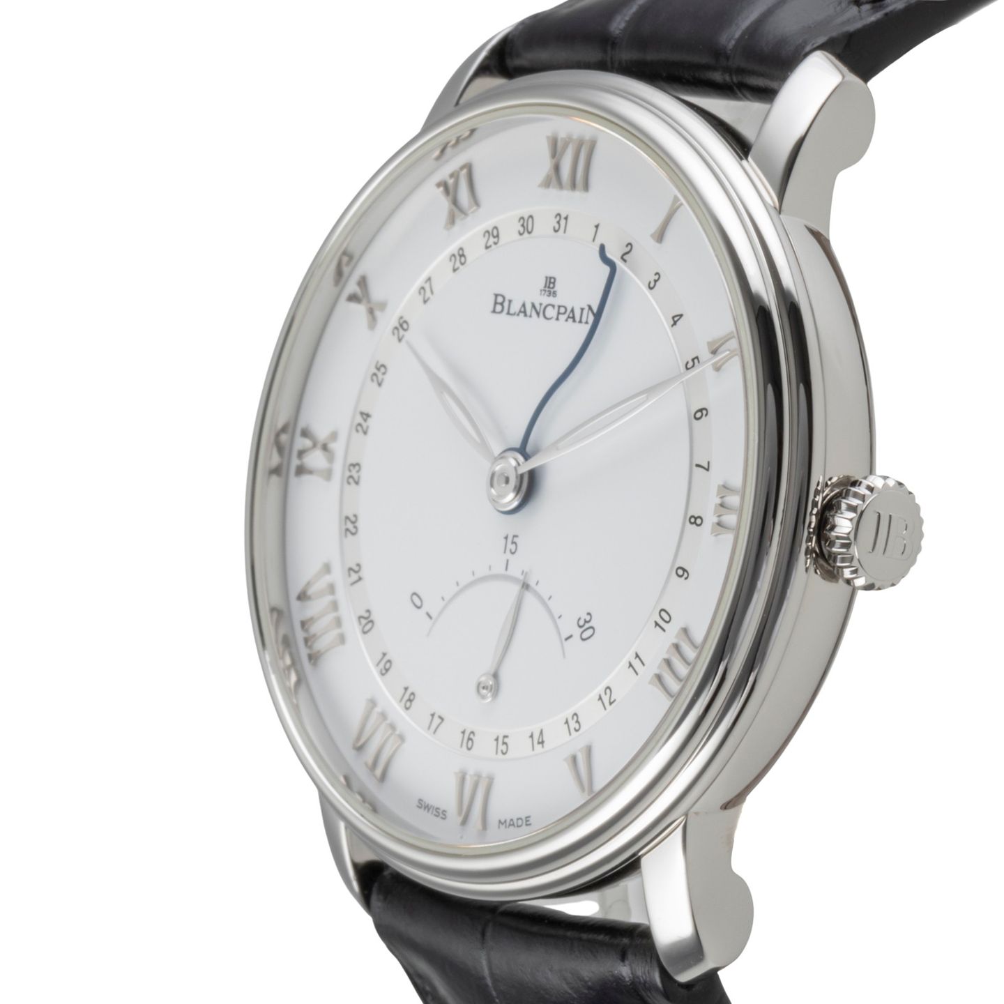 Blancpain Villeret Ultra-Slim 6653Q-1127-55B (Onbekend (willekeurig serienummer)) - Wit wijzerplaat 41mm Staal (6/8)
