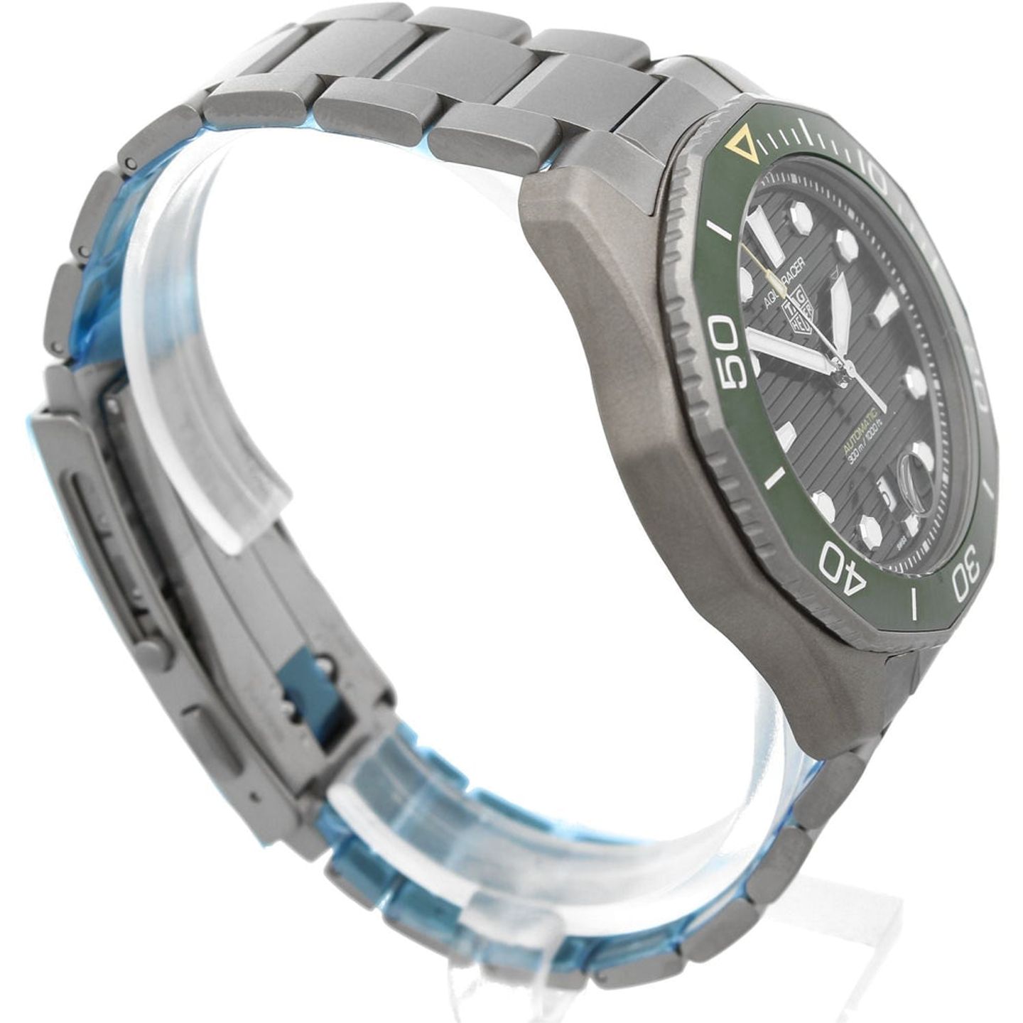 TAG Heuer Aquaracer 300M WBP208B.BF0631 (2024) - Green dial 43 mm Titanium case (6/6)