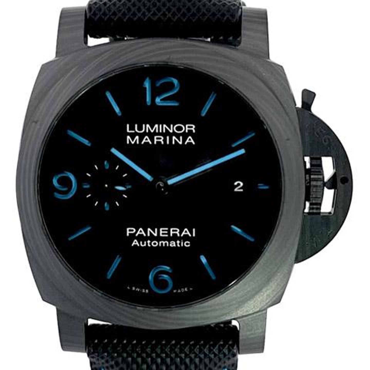 Panerai Luminor Marina PAM01661 (2023) - Black dial 44 mm Carbon case (1/8)