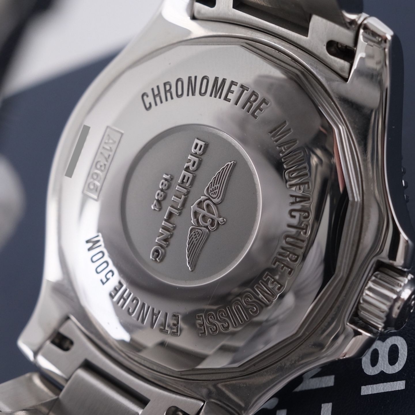 Breitling Superocean II 42 A17365D1/C915-148S (2019) - Blauw wijzerplaat 42mm Staal (7/8)