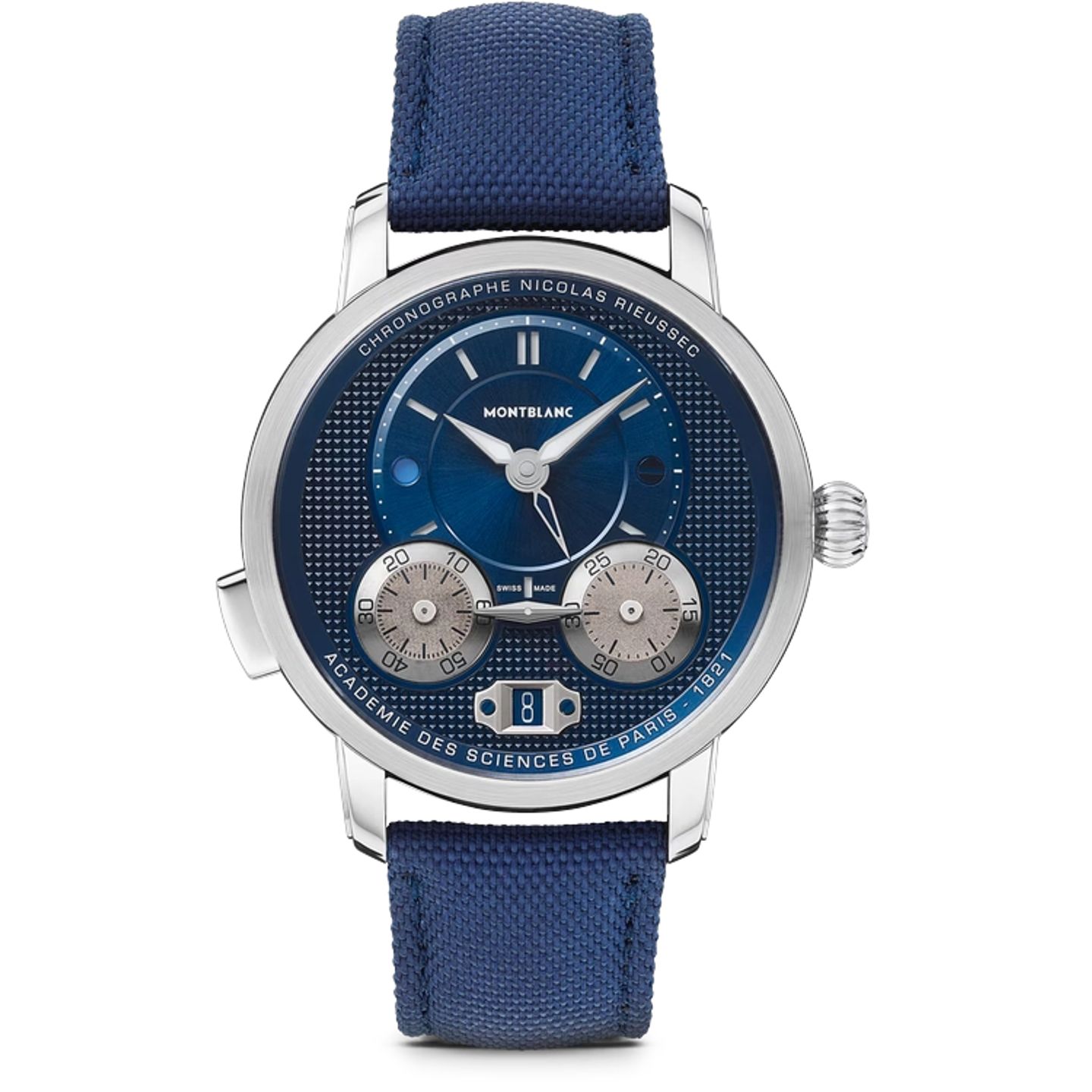 Montblanc Nicolas Rieussec MB130986 (2026) - Blauw wijzerplaat 43mm Staal (1/1)