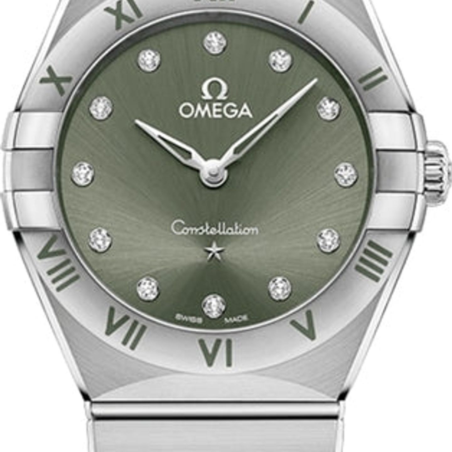 Omega Constellation Quartz 131.10.28.60.60.001 (2025) - Groen wijzerplaat 28mm Staal (1/1)
