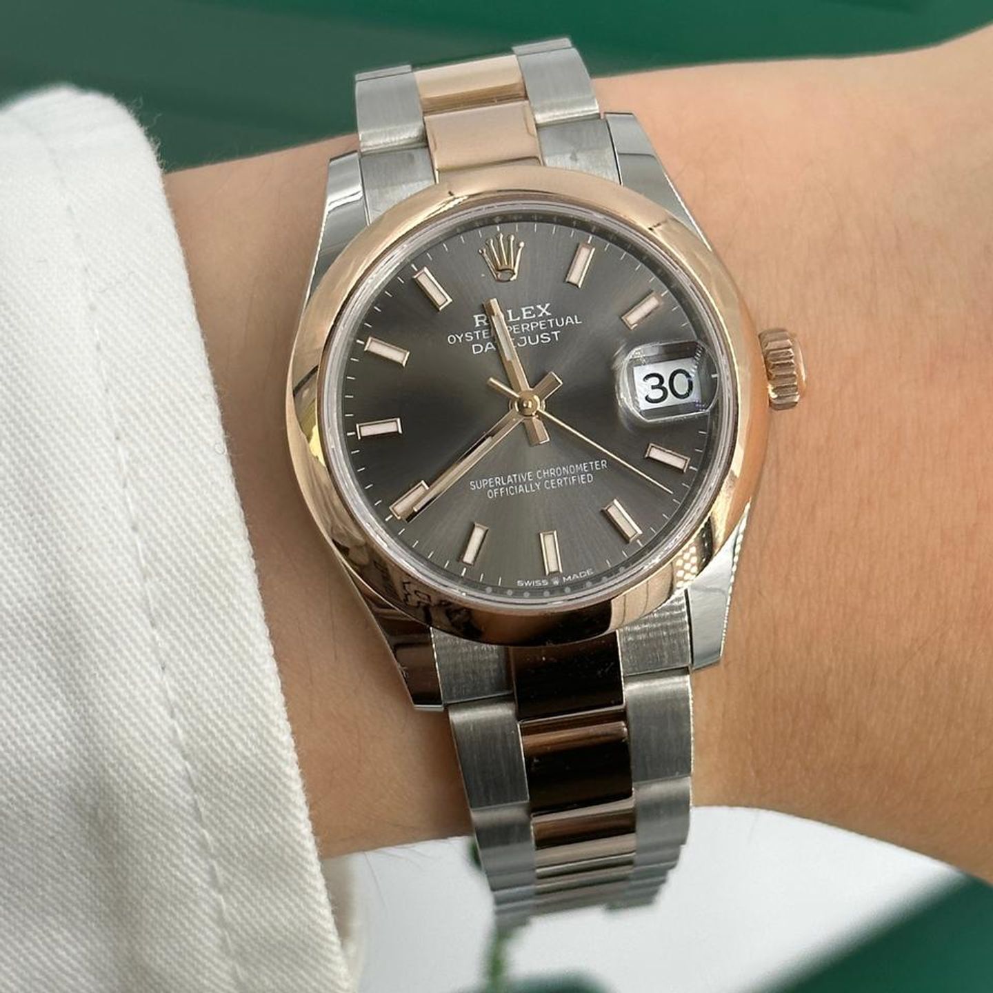 Rolex Datejust 278241 (2025) - 31mm Goud/Staal (1/10)