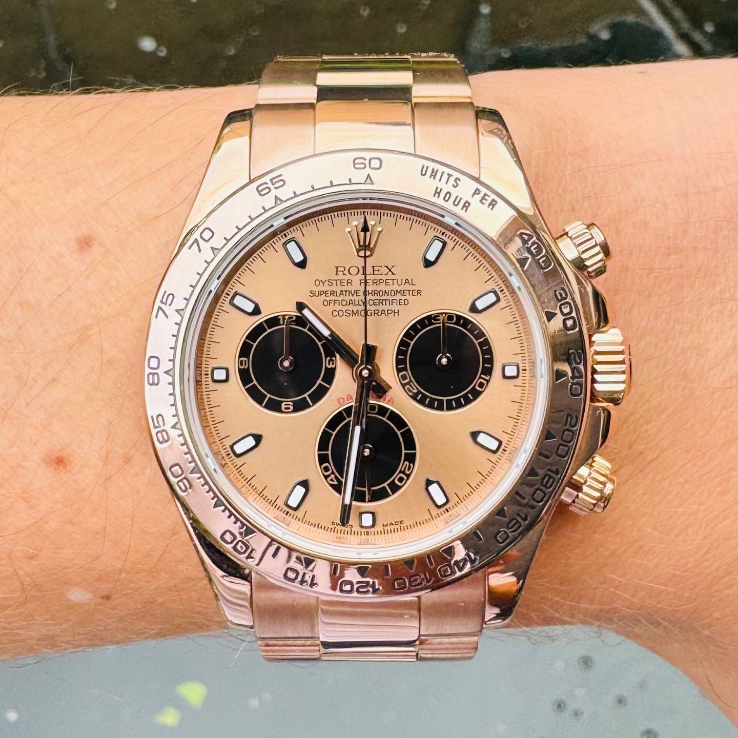 Rolex Daytona 116505 (2020) - Silver dial 40 mm Rose Gold case (6/7)