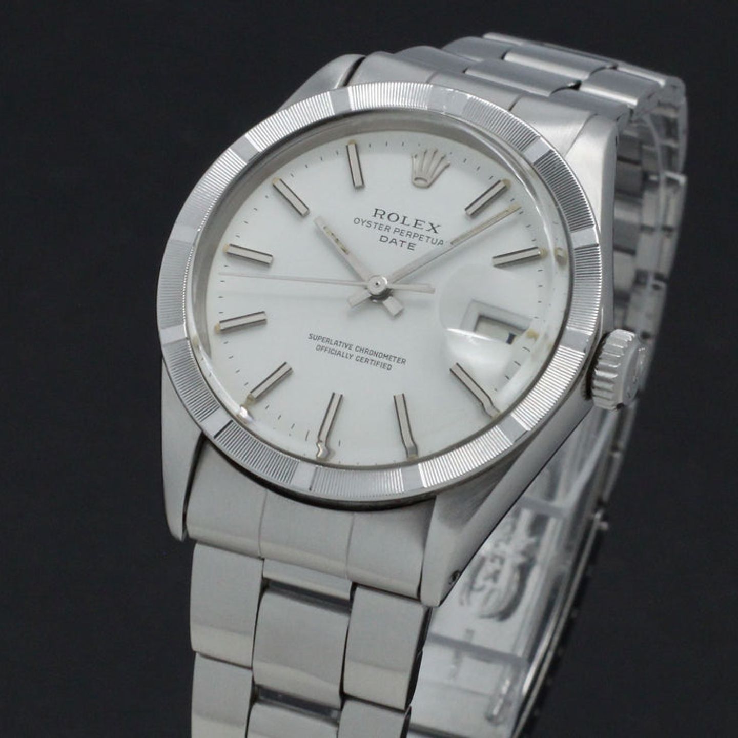 Rolex Oyster Perpetual Date 1501 (1971) - Wit wijzerplaat 34mm Staal (6/7)