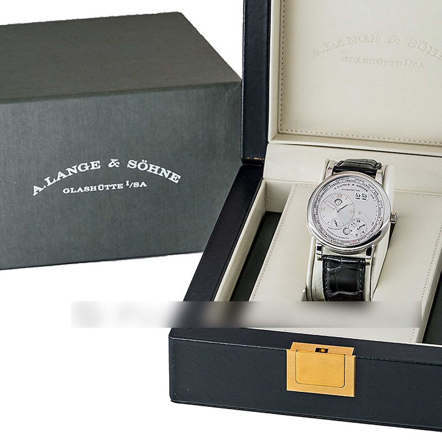 A. Lange & Söhne Lange 1 116.025 (2005) - Zilver wijzerplaat 42mm Platina (5/5)