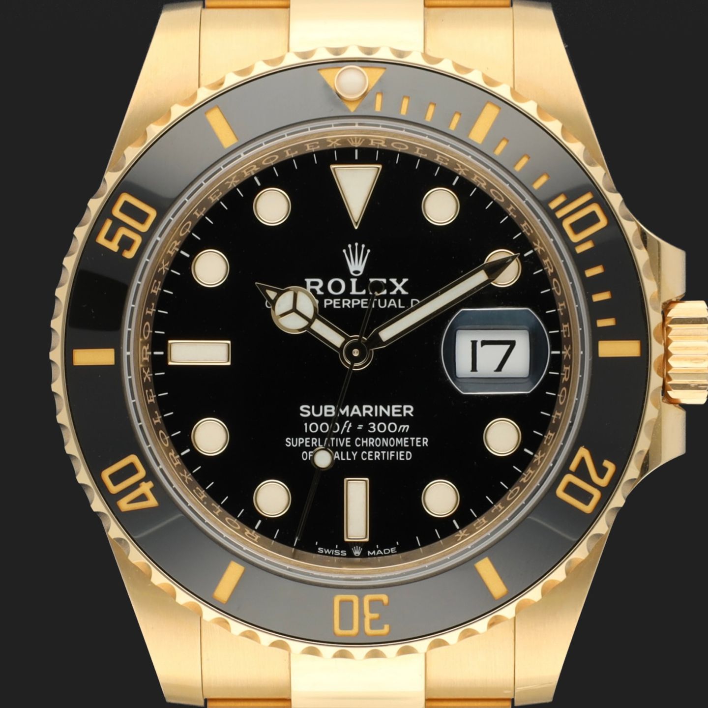 Rolex Submariner Date 126618LN (2022) - Zwart wijzerplaat 41mm Geelgoud (2/8)