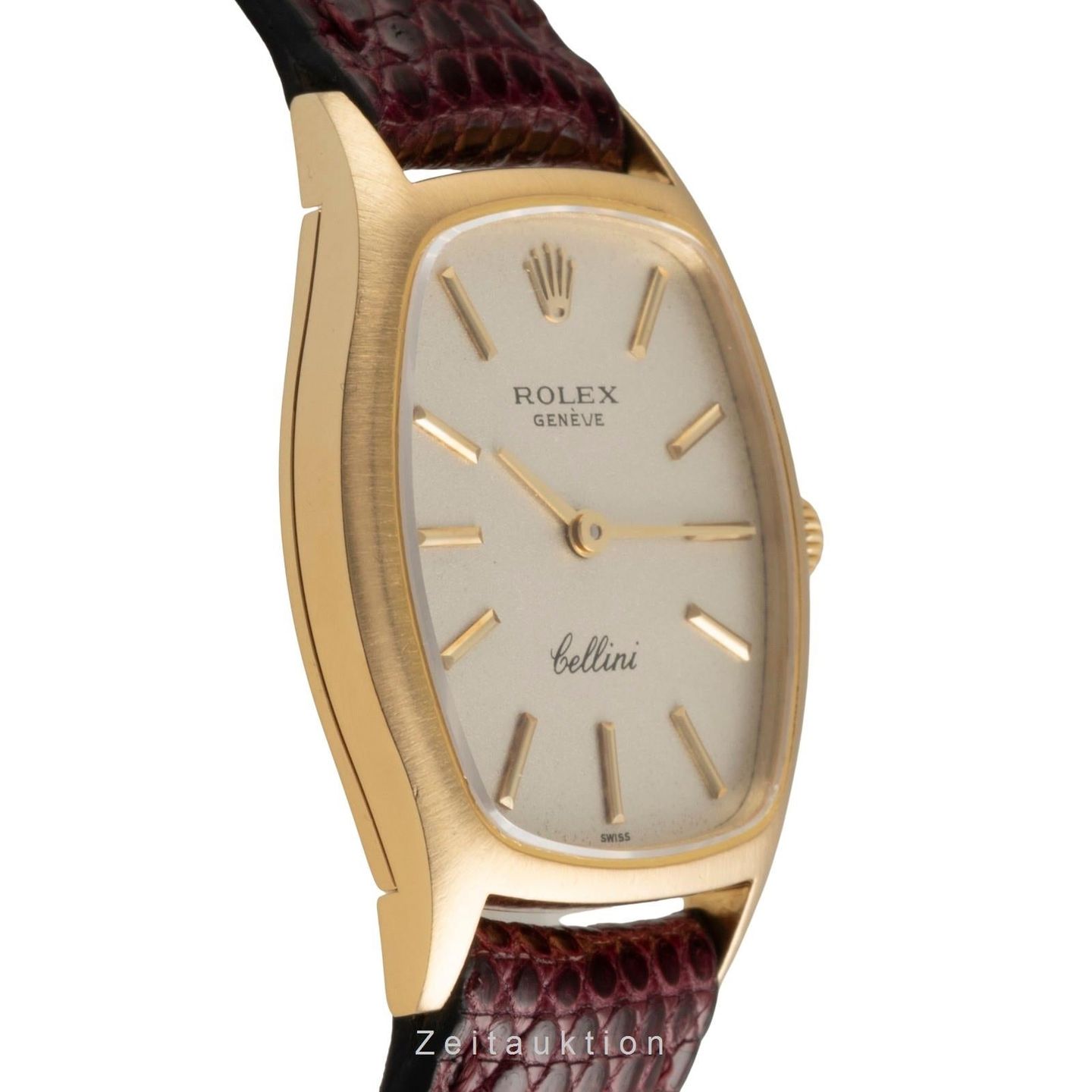 Rolex Cellini 3803 (1973) - Silver dial 32 mm Yellow Gold case (6/8)