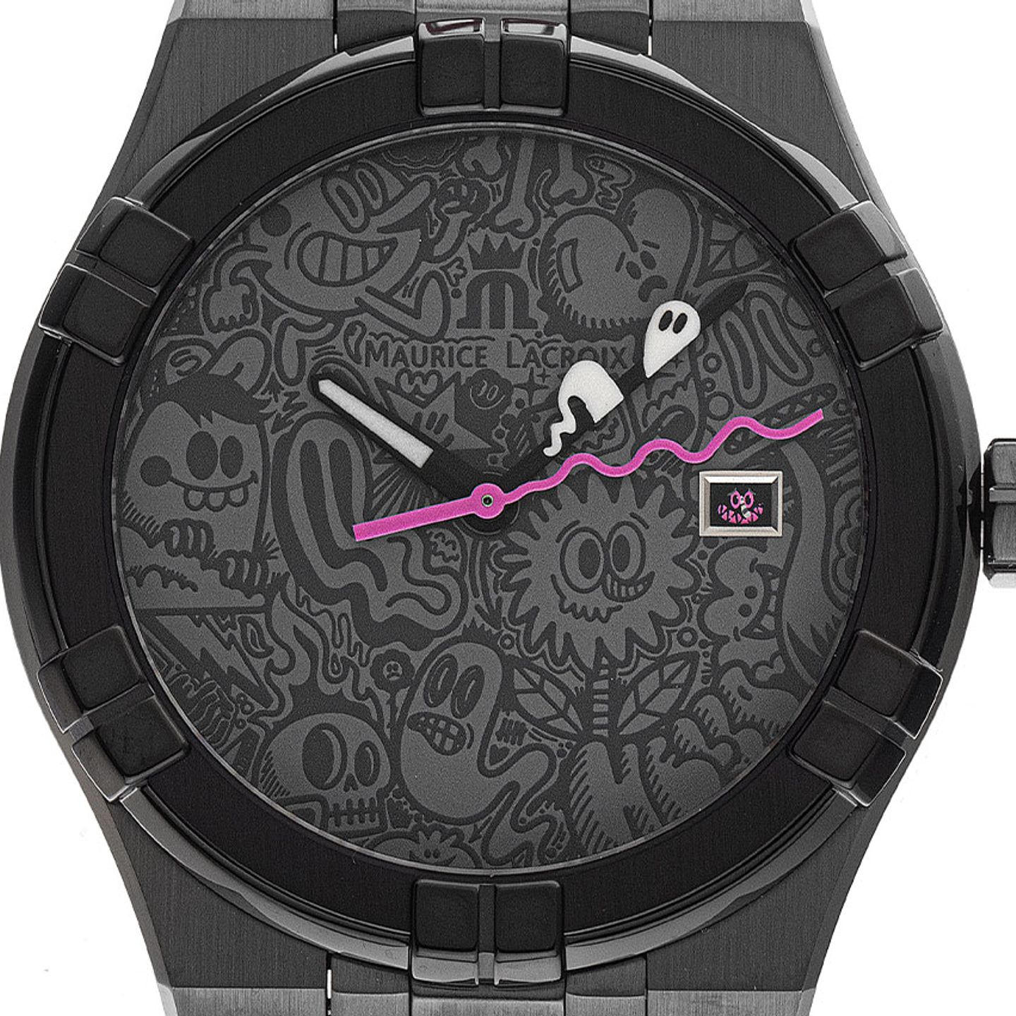 Maurice Lacroix Aikon AI6006-PVY11-170-1 (Unknown (random serial)) - Black dial 35 mm Steel case (1/7)