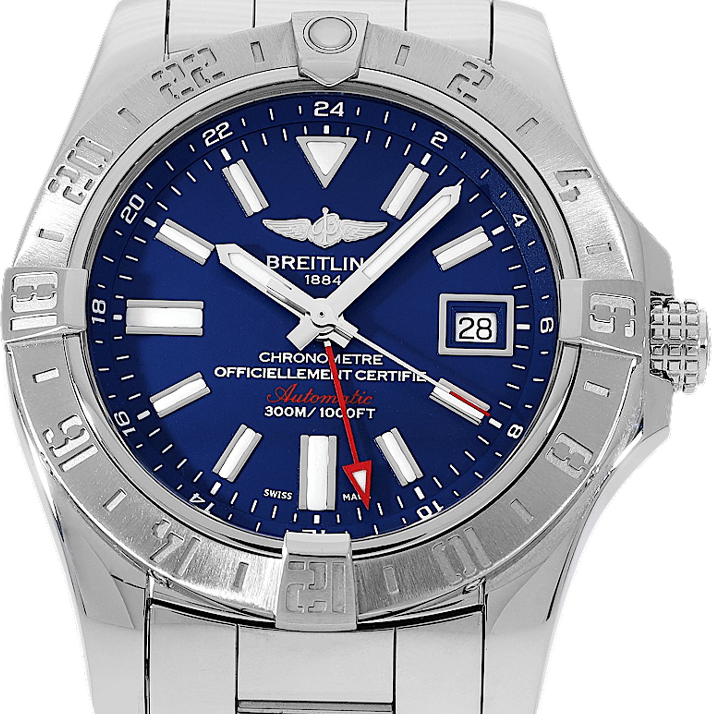 Breitling Avenger II GMT A3239011/C872/170A (2018) - Blue dial 44 mm Steel case (2/5)