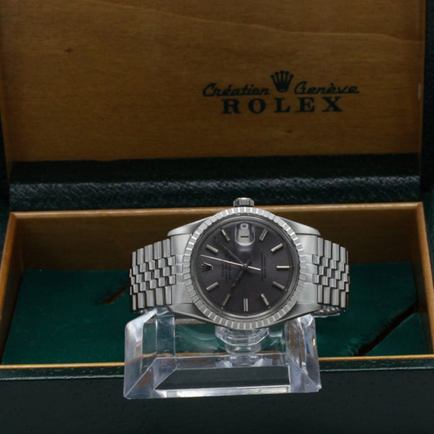 Rolex Datejust 1603 (1965) - Purple dial 36 mm Steel case (3/7)