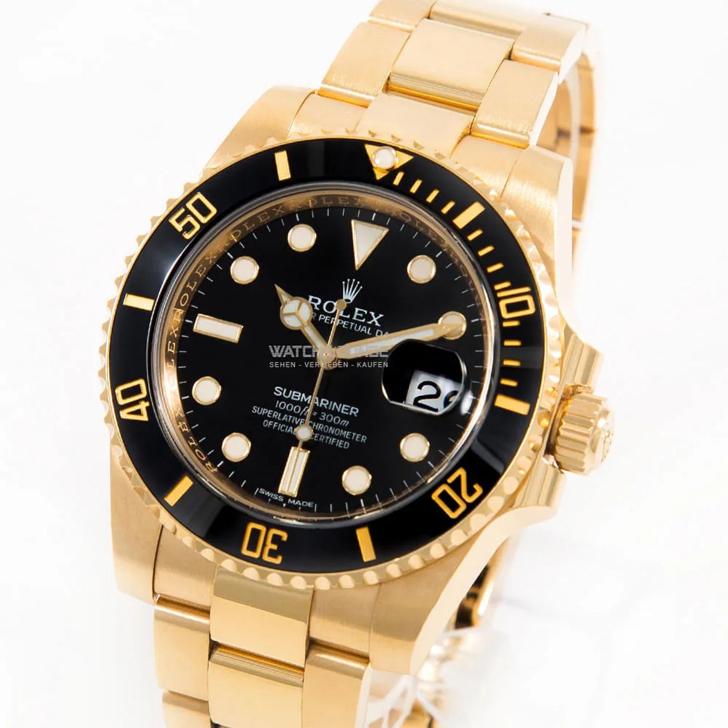 Rolex Submariner Date 116618LN (2020) - 40mm Geelgoud (1/8)