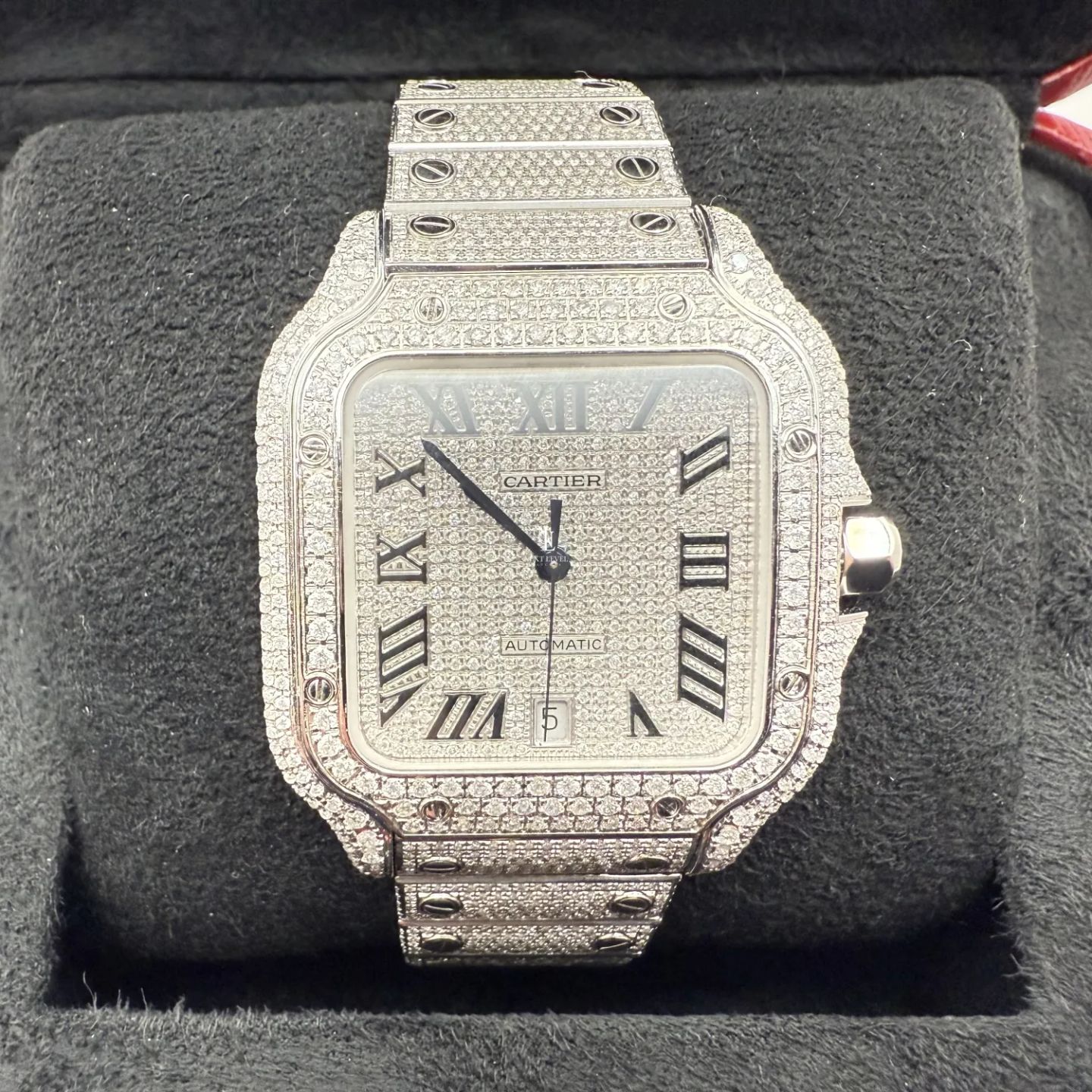 Cartier Santos WSSA0018 (2020) - Zilver wijzerplaat 40mm Staal (2/8)