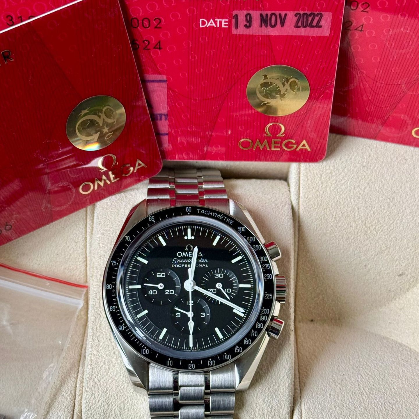 Omega Speedmaster Professional Moonwatch 310.30.42.50.01.002 (2022) - Black dial 42 mm Steel case (7/7)