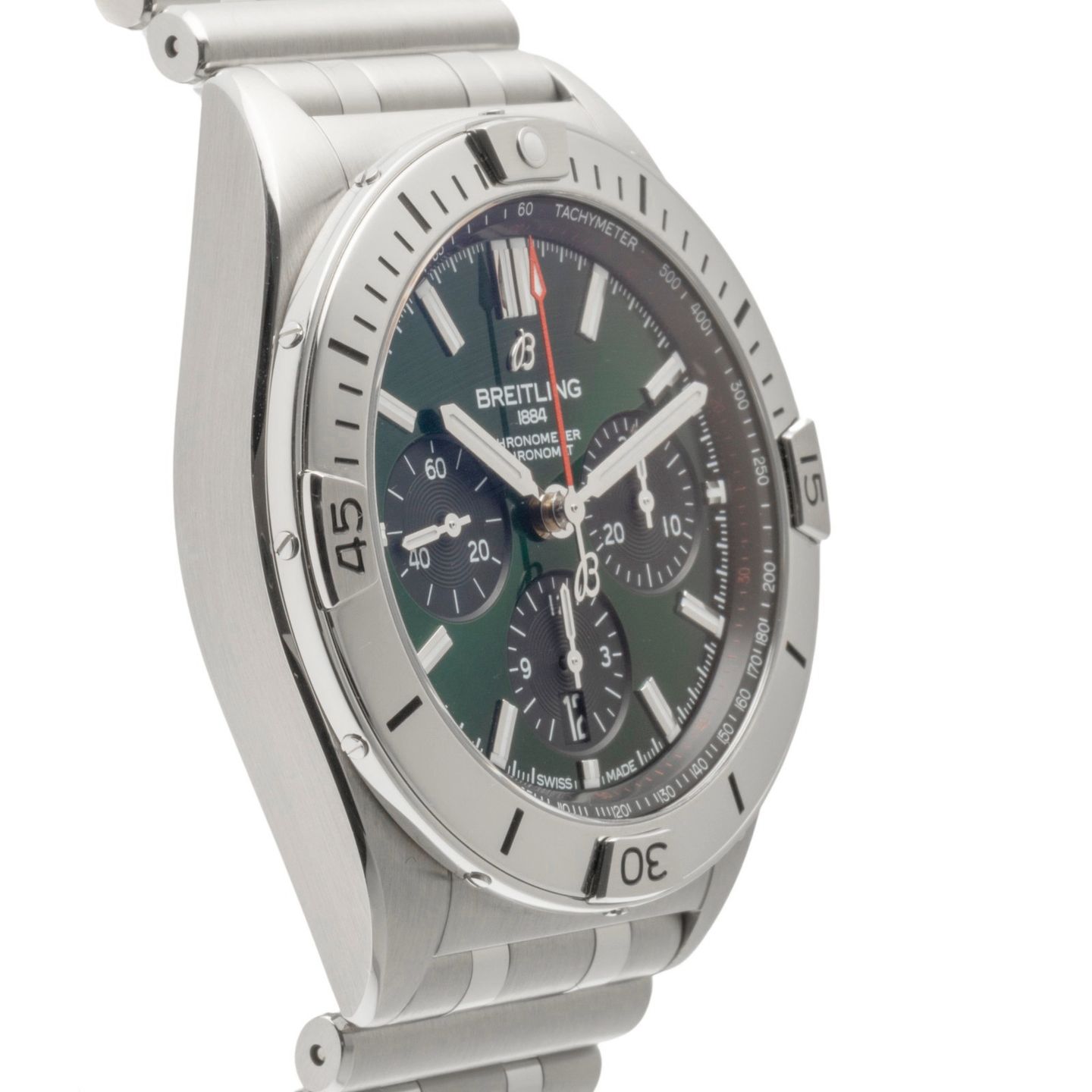 Breitling Chronomat 42 AB0134101L1A1 (2022) - Green dial 42 mm Steel case (7/8)