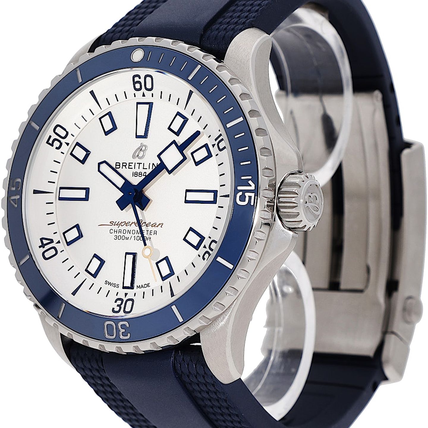 Breitling Superocean 42 A17375 (2023) - Wit wijzerplaat 42mm Staal (3/5)