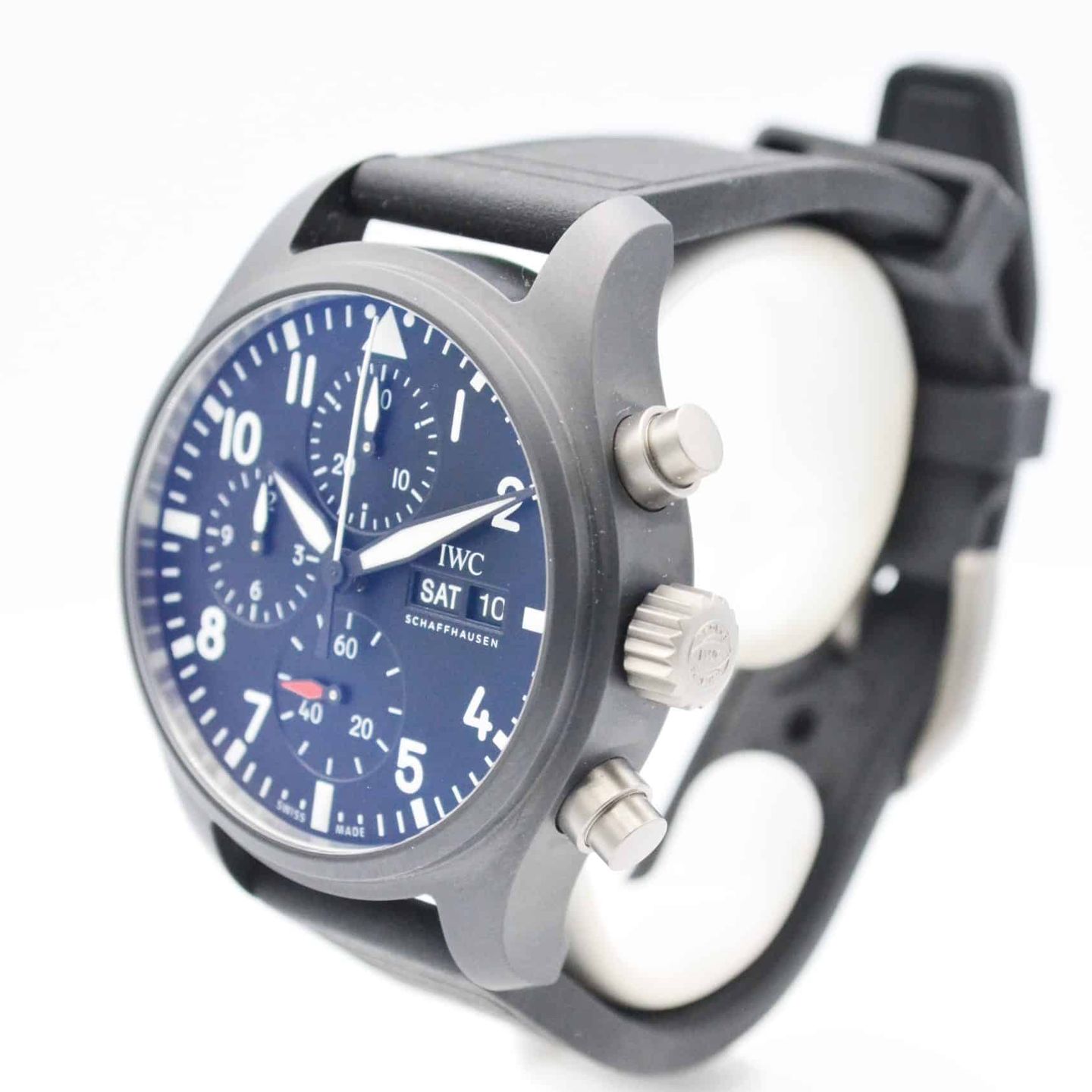 IWC Pilot Chronograph Top Gun IW389401 (2024) - Zwart wijzerplaat 42mm Keramiek (2/7)