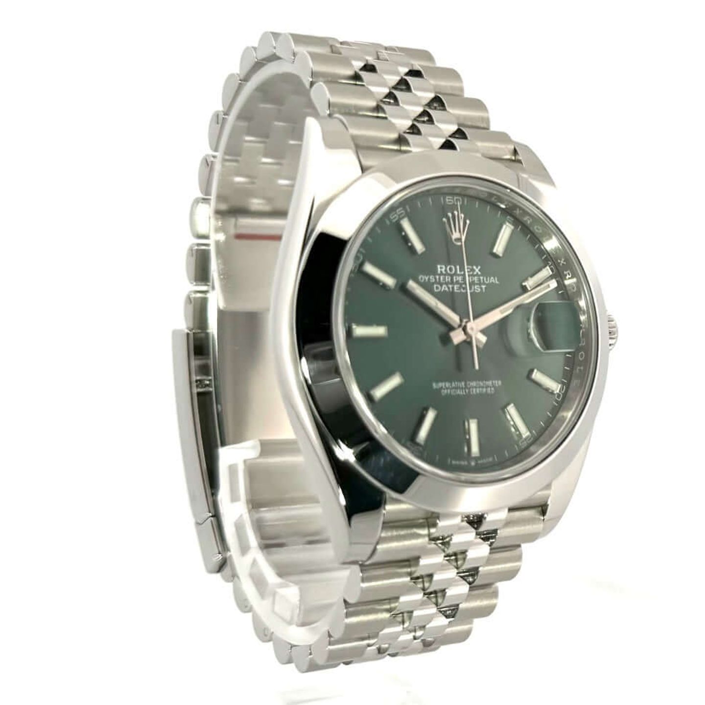 Rolex Datejust 41 126300 (2026) - Green dial 41 mm Steel case (4/8)