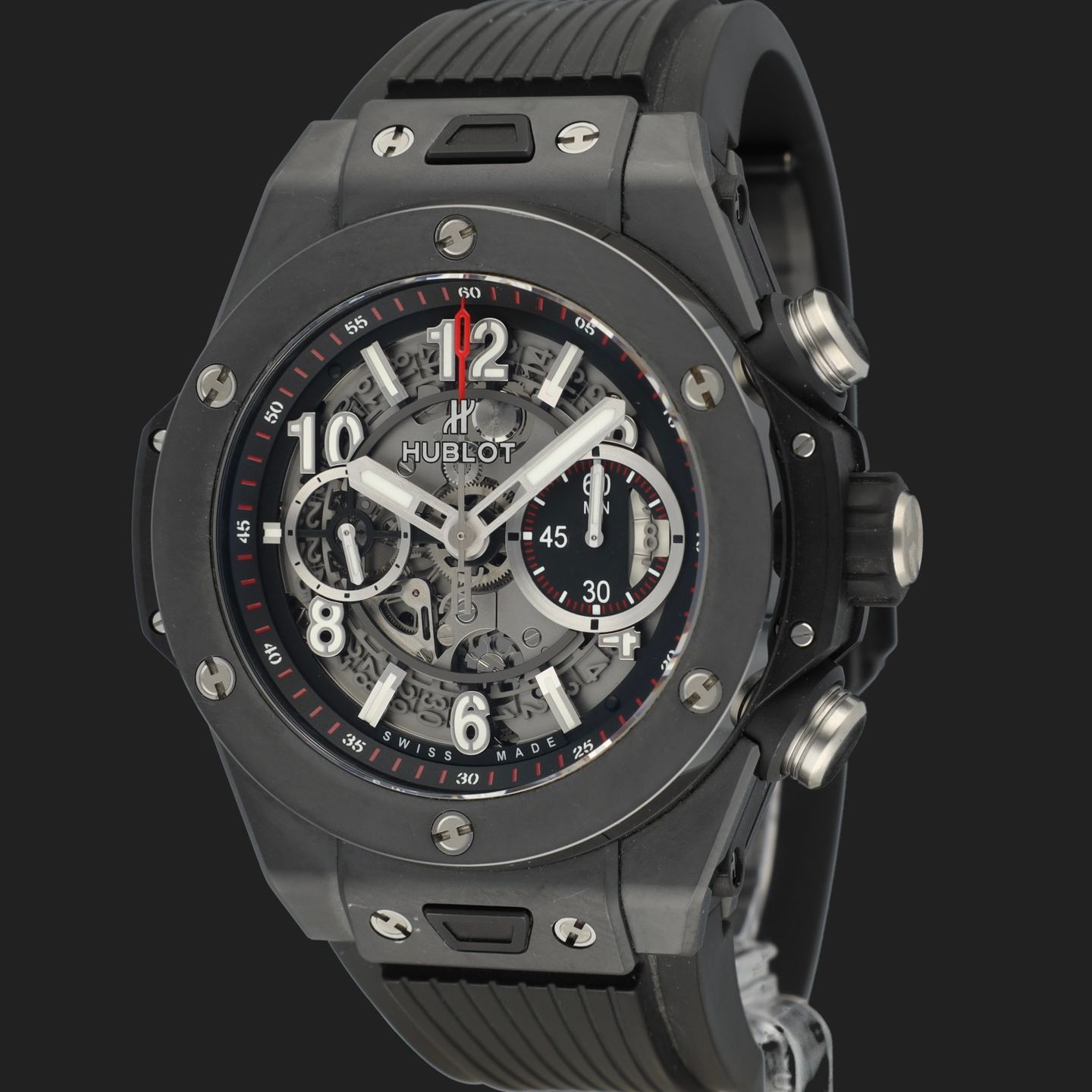 Hublot Big Bang Unico 411.CI.1170.RX (2019) - Transparant wijzerplaat 45mm Keramiek (1/8)