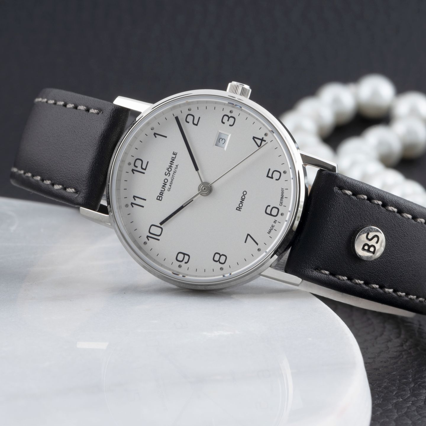 Bruno Söhnle Rondo 17-13106-221 (2025) - White dial 29 mm Steel case (2/8)