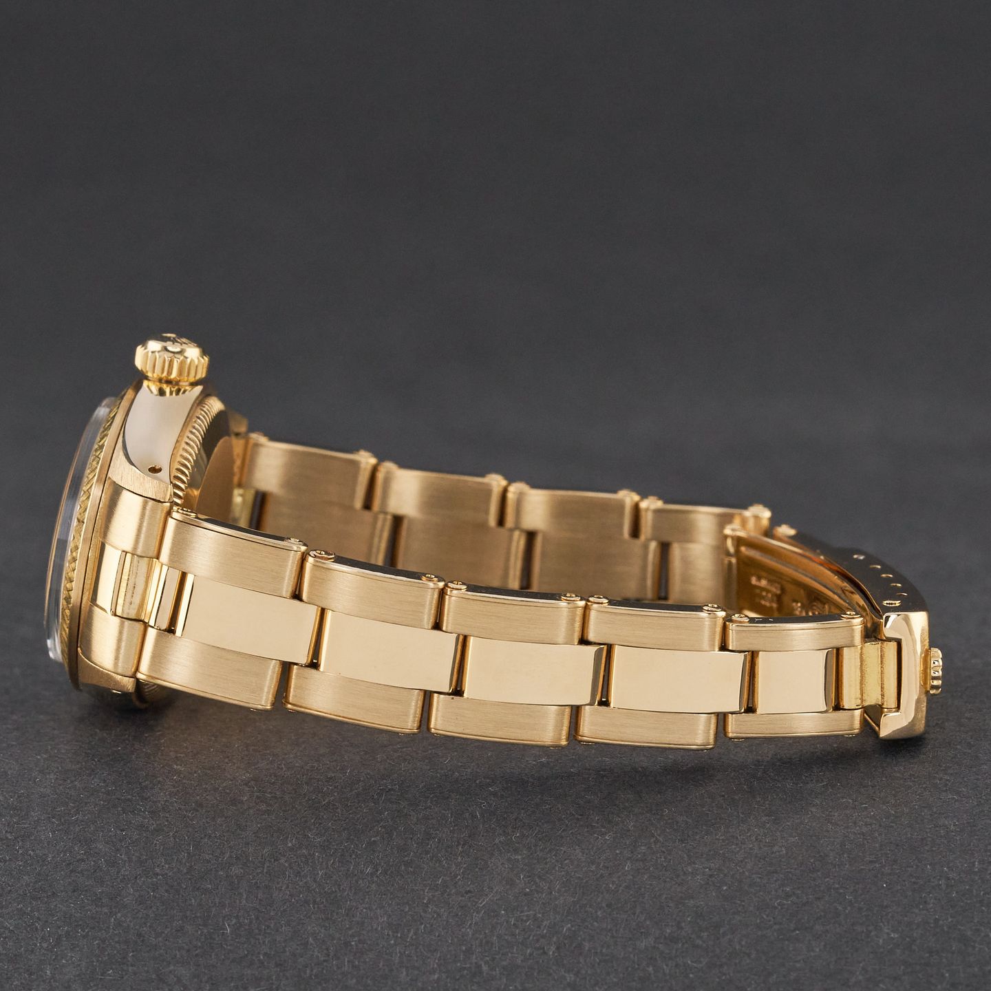 Rolex Oyster Perpetual 6719 (1978) - Silver dial 26 mm Yellow Gold case (5/8)