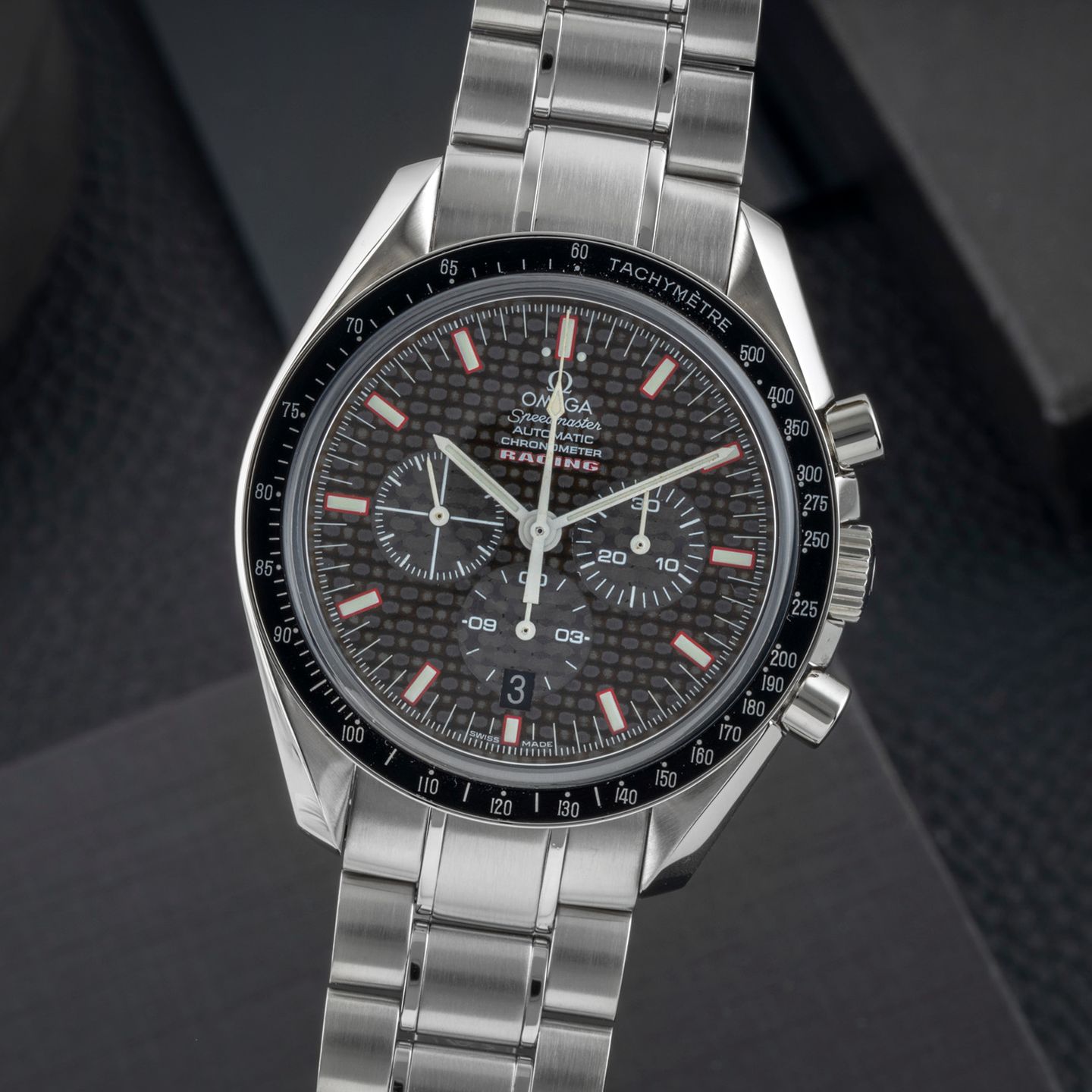 Omega Speedmaster 3552.59.00 (Unknown (random serial)) - Black dial 42 mm Steel case (3/8)