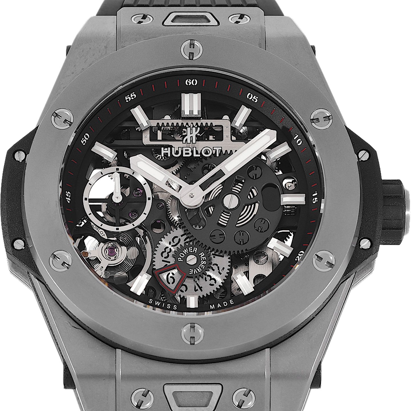 Hublot Big Bang Meca-10 414.NI.1123.RX (2019) - Transparent dial 45 mm Titanium case (1/5)