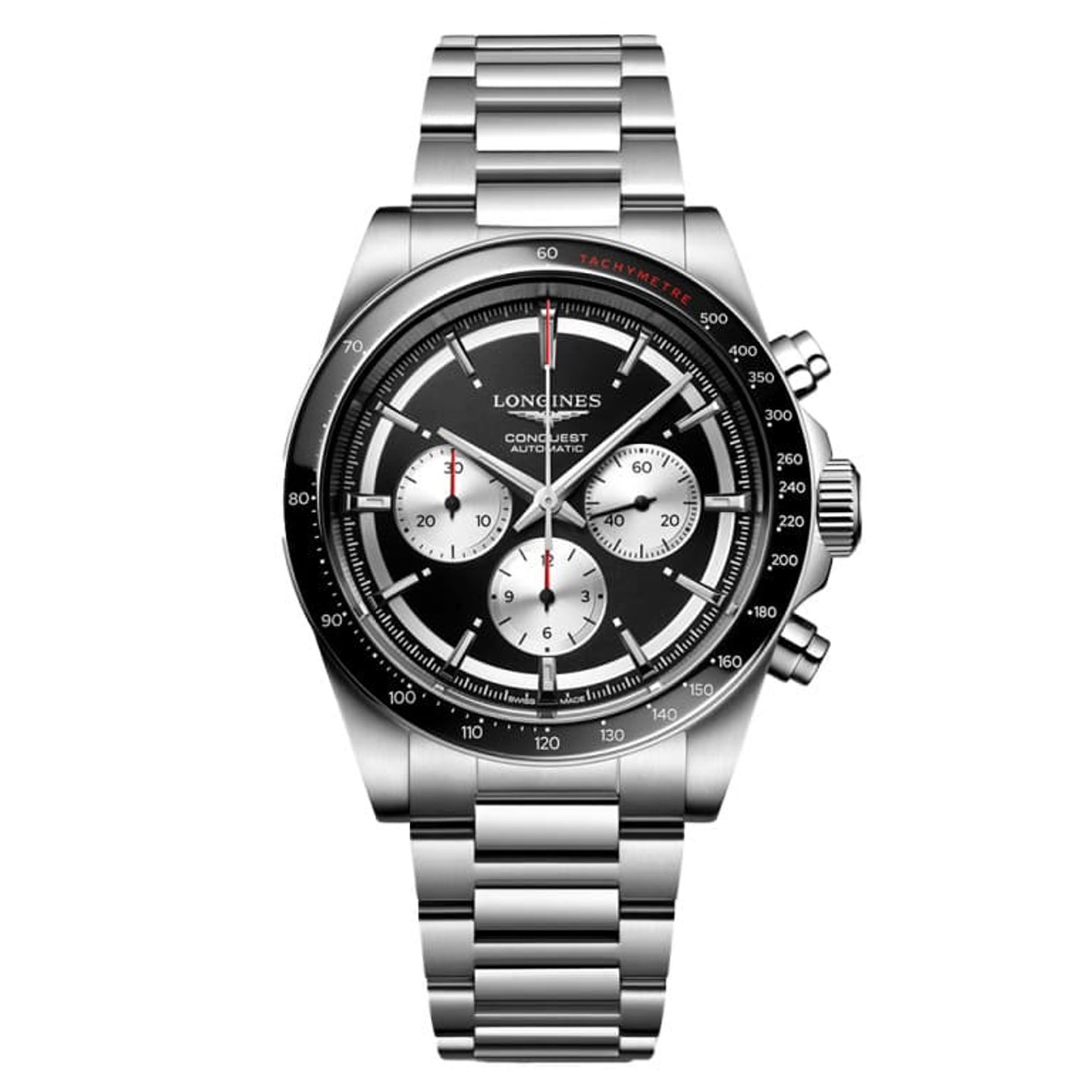 Longines Conquest L3.835.4.52.6 (2024) - Zwart wijzerplaat 42mm Staal (1/1)