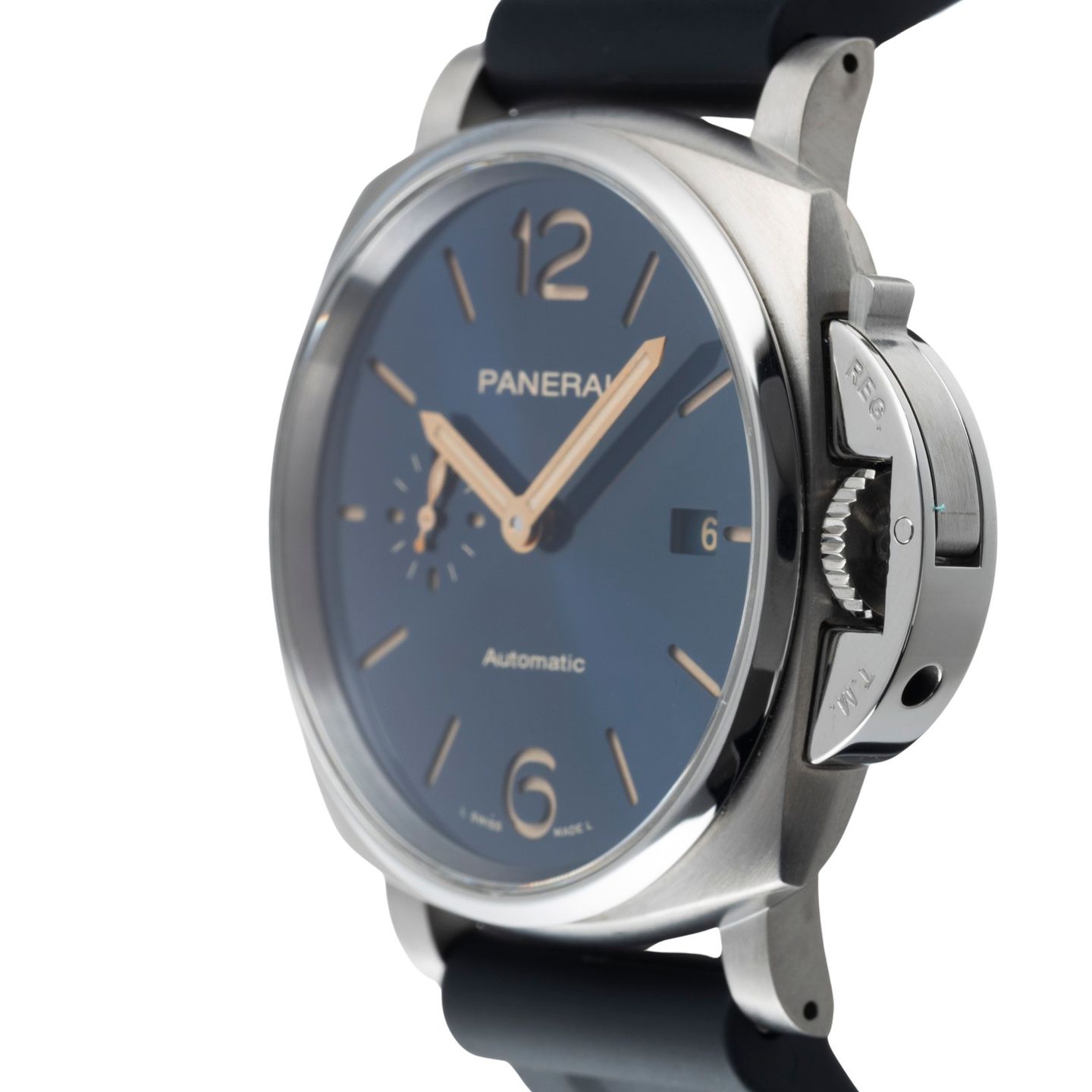 Panerai Luminor Due PAM00927 (Unknown (random serial)) - Blue dial 42 mm Titanium case (6/8)