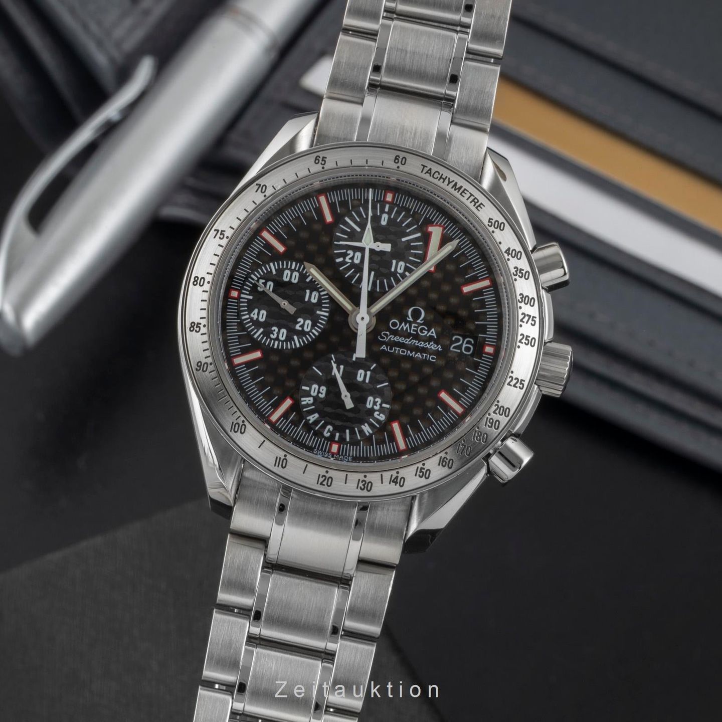 Omega Speedmaster Date 3519.50.00 (2000) - Black dial 39 mm Steel case (1/8)