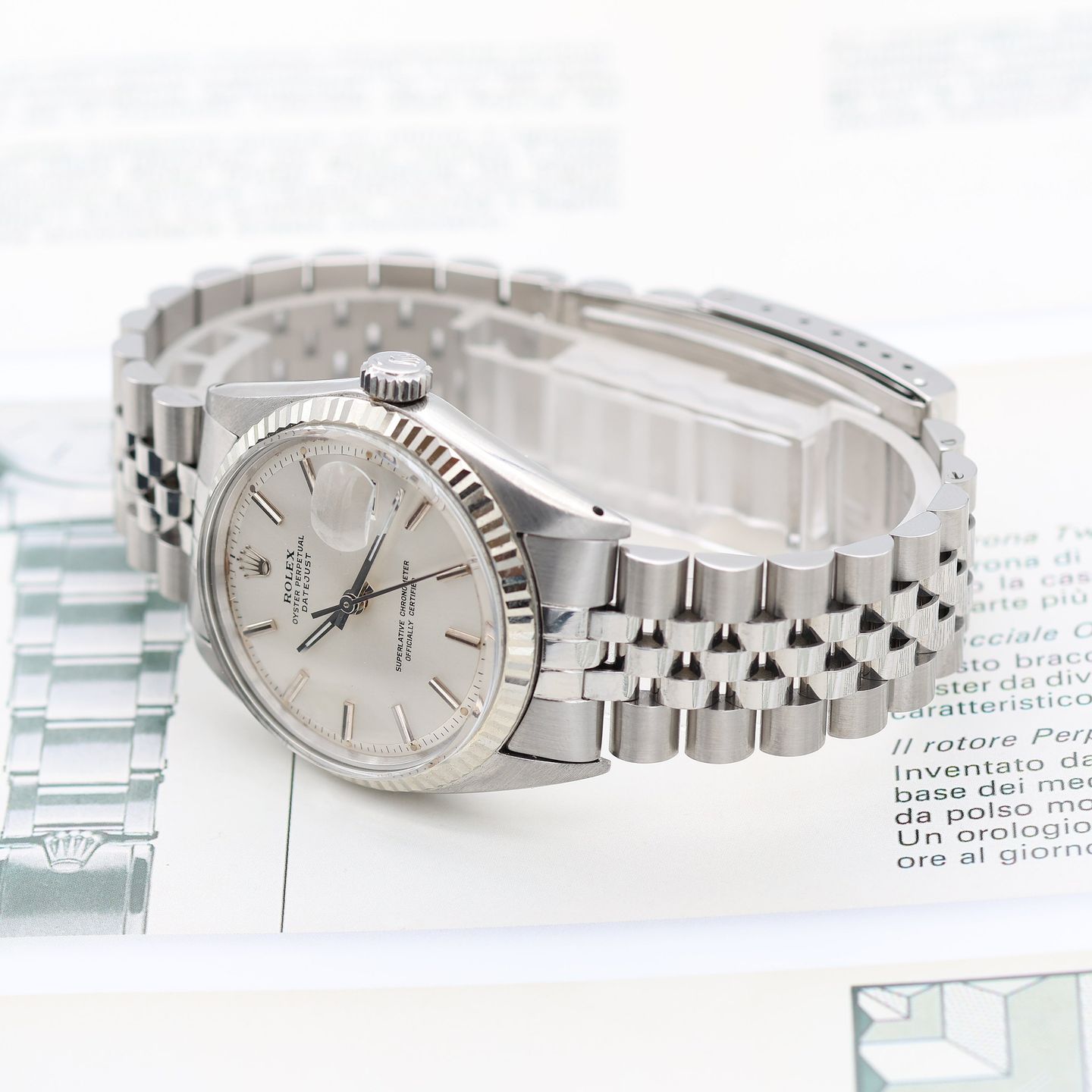 Rolex Datejust 1601 (Onbekend (willekeurig serienummer)) - Zilver wijzerplaat 36mm Staal (7/8)