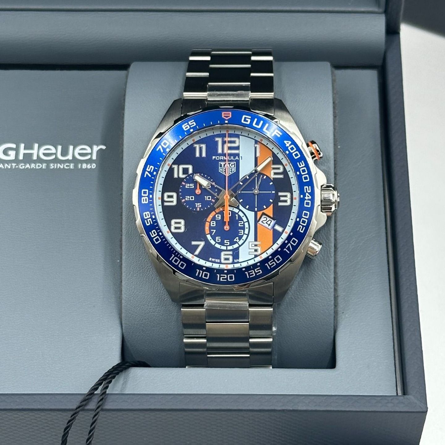 TAG Heuer Formula 1 Quartz CAZ101AT.BA0842 (2023) - Blauw wijzerplaat 43mm Staal (4/8)