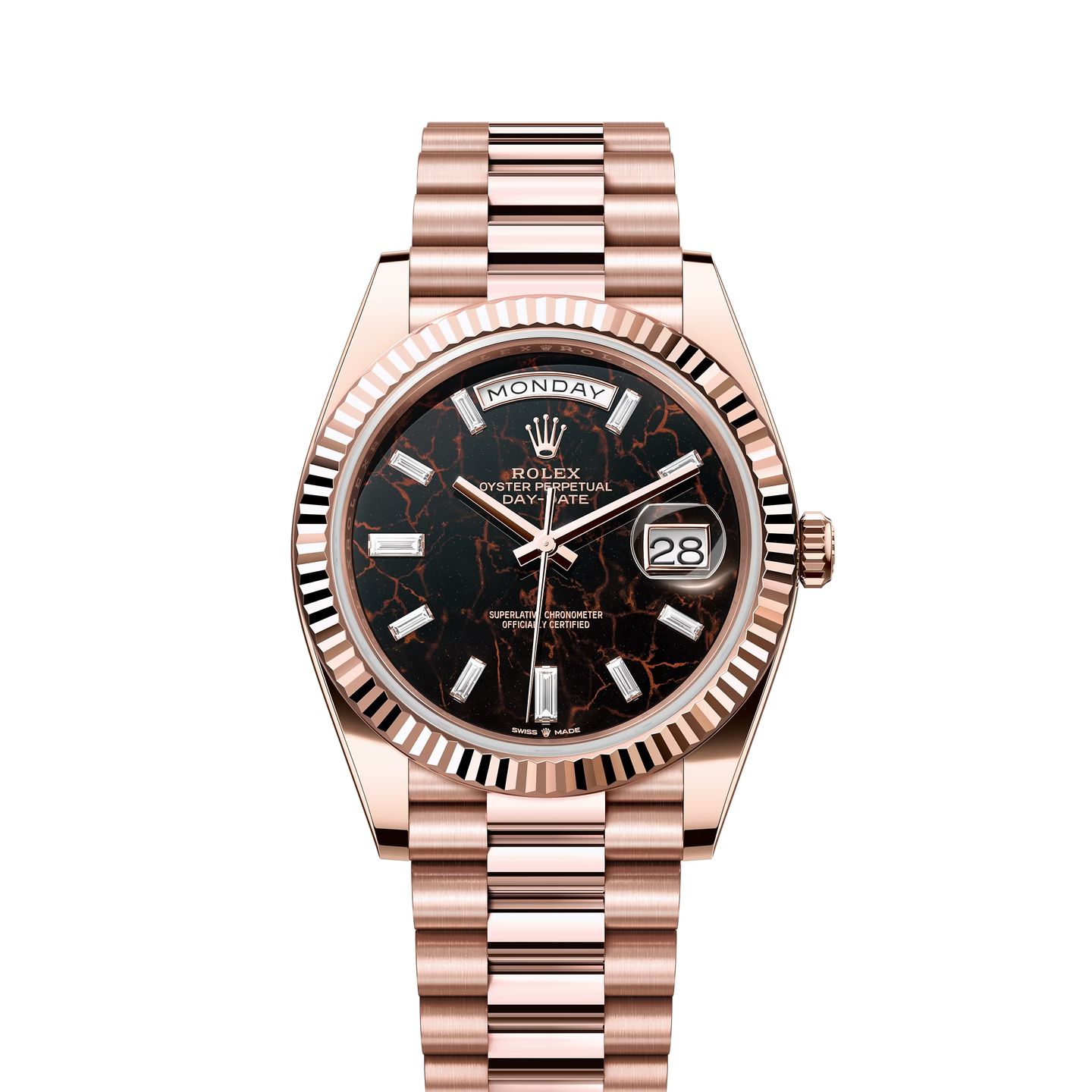 Rolex Day-Date 40 228235 (2024) - Black dial 40 mm Rose Gold case (1/1)