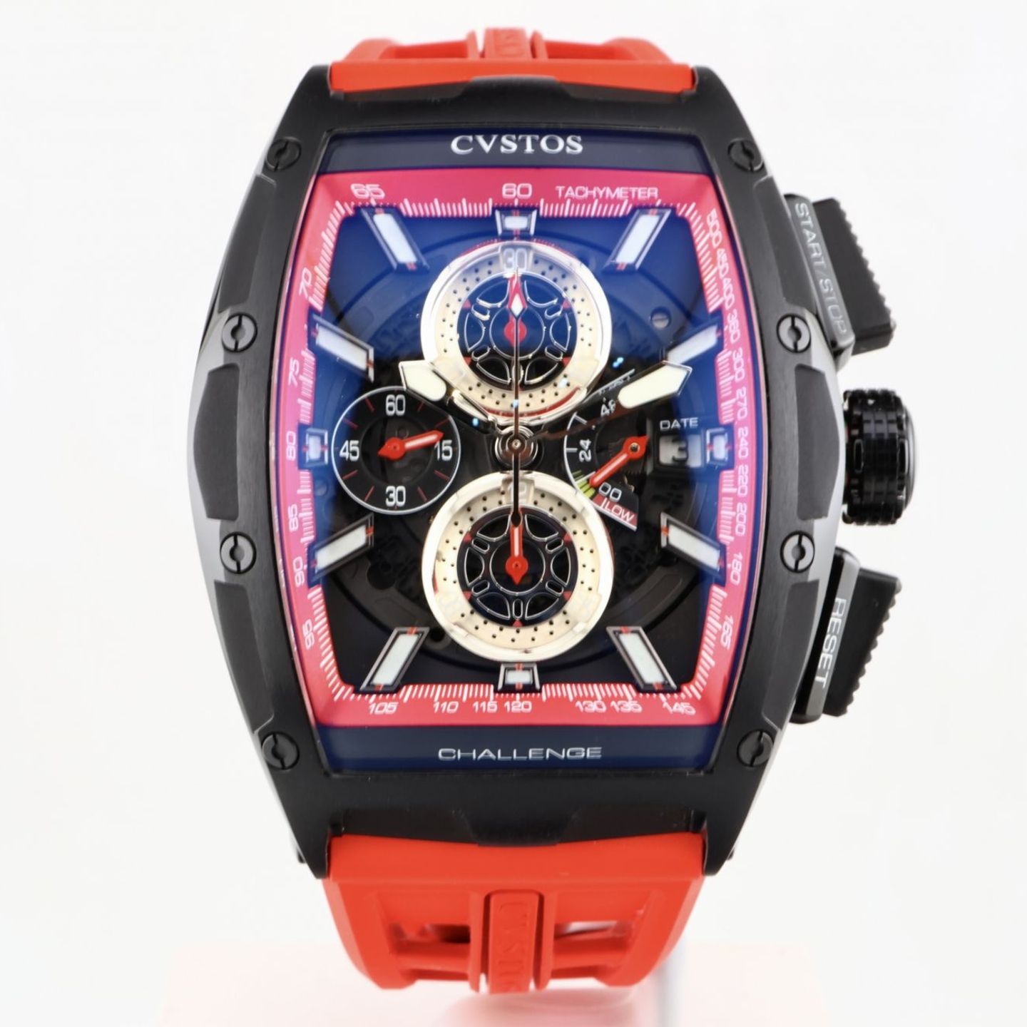 Cvstos Challenge CHROII (Onbekend (willekeurig serienummer)) - Transparant wijzerplaat 40mm Staal (3/3)