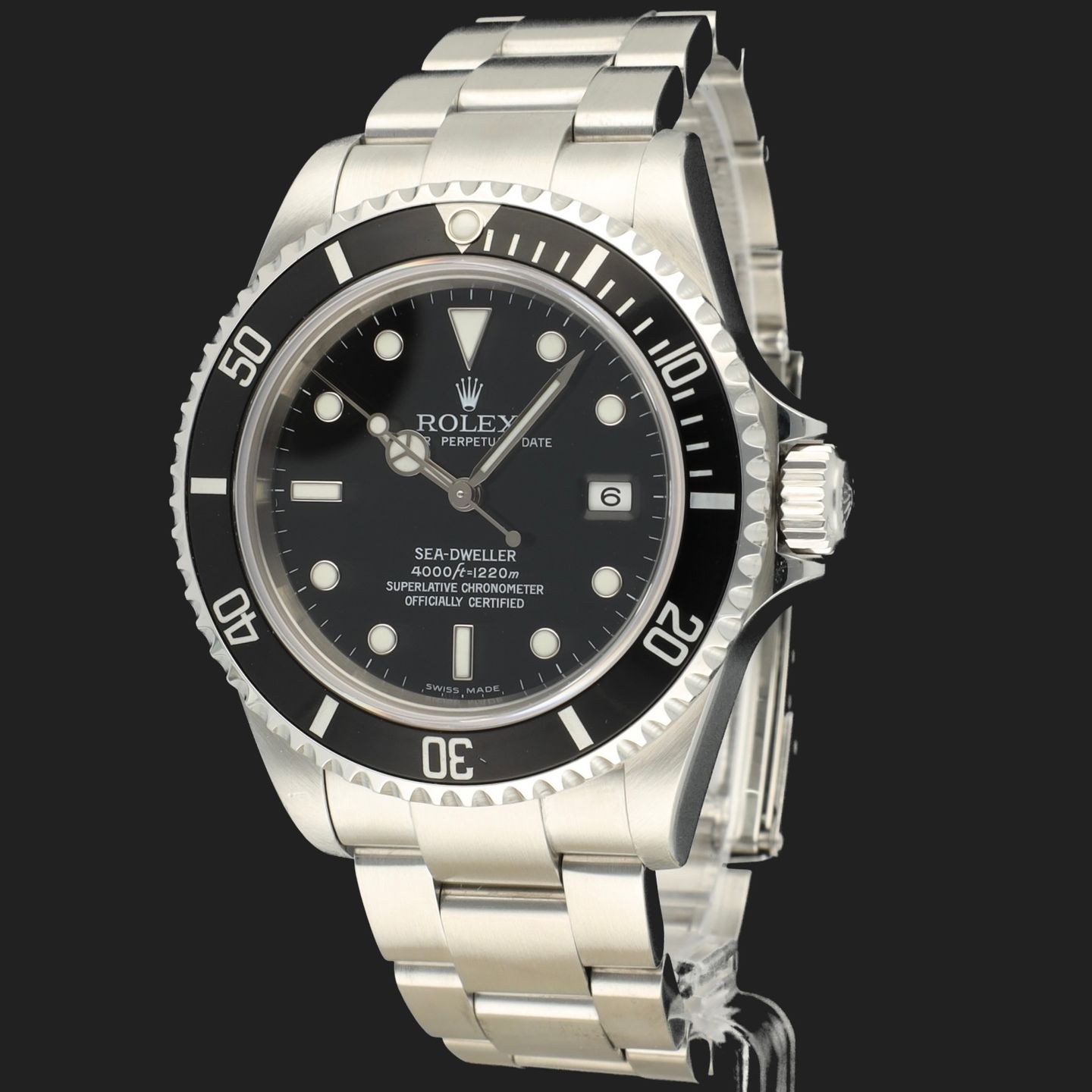 Rolex Sea-Dweller 4000 16600 (Onbekend (willekeurig serienummer)) - Zwart wijzerplaat 40mm Staal (1/8)