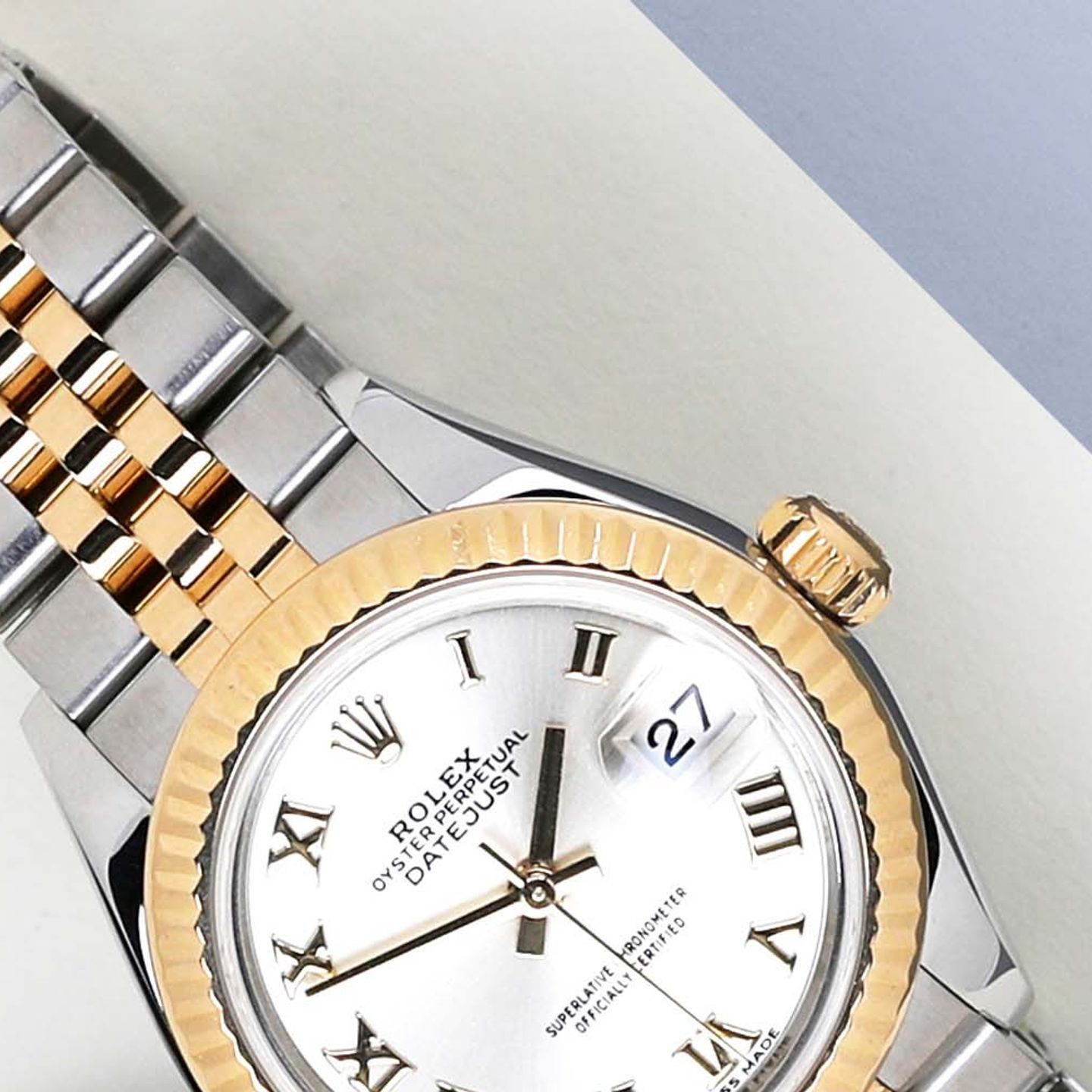 Rolex Lady-Datejust 279173 (2017) - Grijs wijzerplaat 28mm Goud/Staal (3/8)