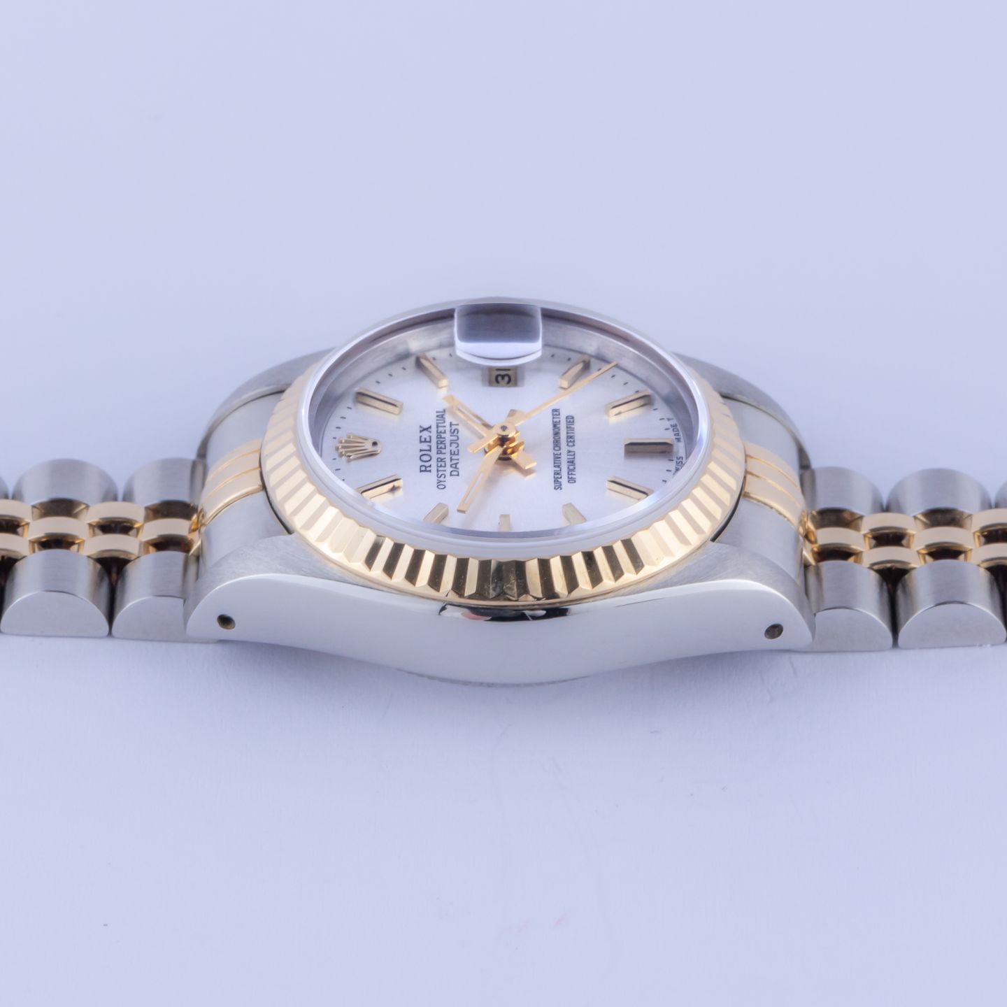 Rolex Lady-Datejust 69173 (1988) - Grey dial 26 mm Gold/Steel case (5/8)
