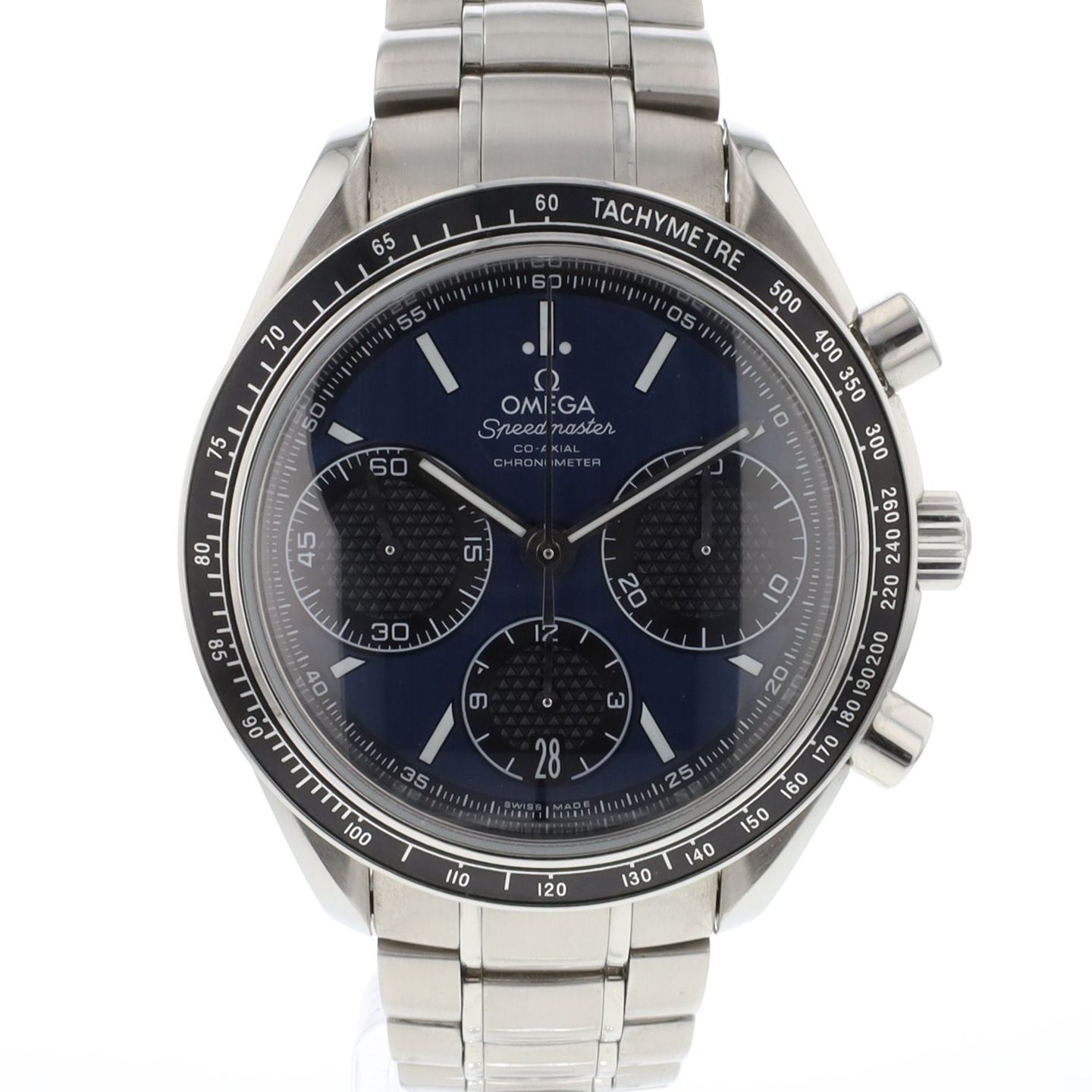 Omega Speedmaster Racing 326.30.40.50.03.001 (2019) - Blue dial 40 mm Steel case (1/6)