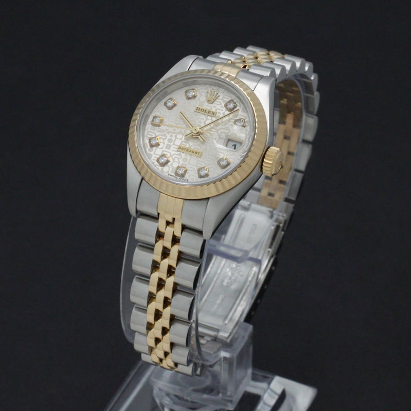 Rolex Lady-Datejust 79173 (2001) - Zilver wijzerplaat 26mm Goud/Staal (2/7)