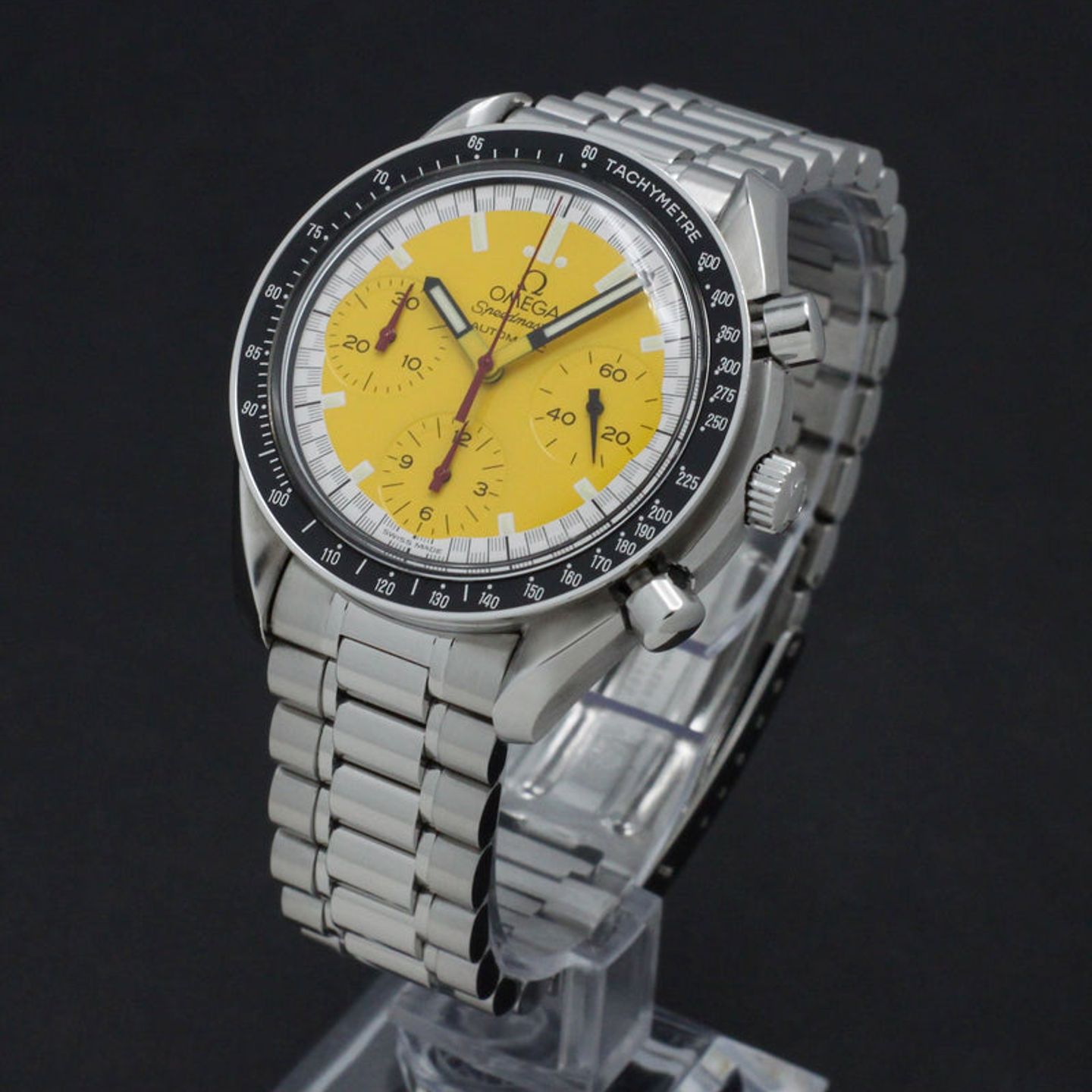 Omega Speedmaster Reduced 3510.12.00 (1998) - Yellow dial 39 mm Steel case (2/7)