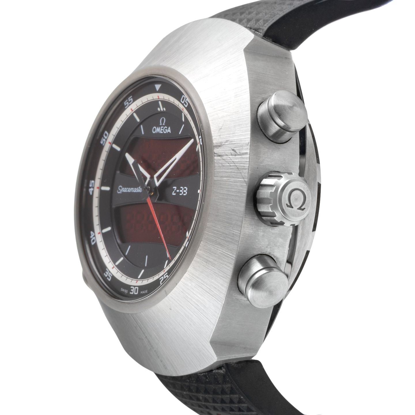 Omega Speedmaster Spacemaster Z-33 325.92.43.79.01.001 (Unknown (random serial)) - Black dial 43 mm Titanium case (6/8)