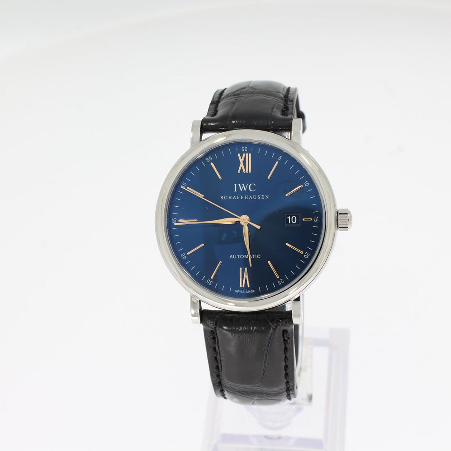 IWC Portofino Automatic IW356523 (2024) - Blauw wijzerplaat 40mm Staal (1/4)