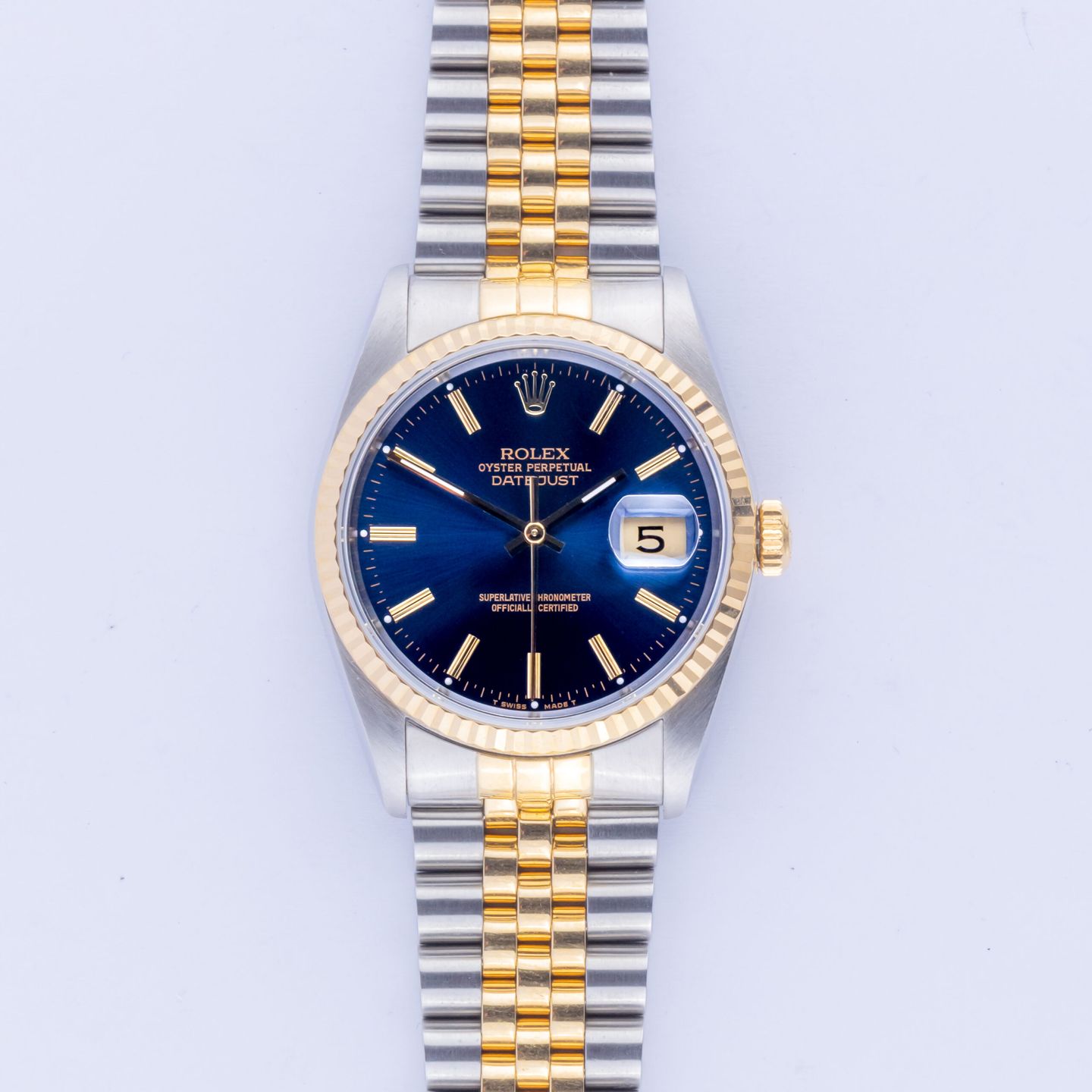 Rolex Datejust 36 16233 (1990) - 36 mm Gold/Steel case (3/8)