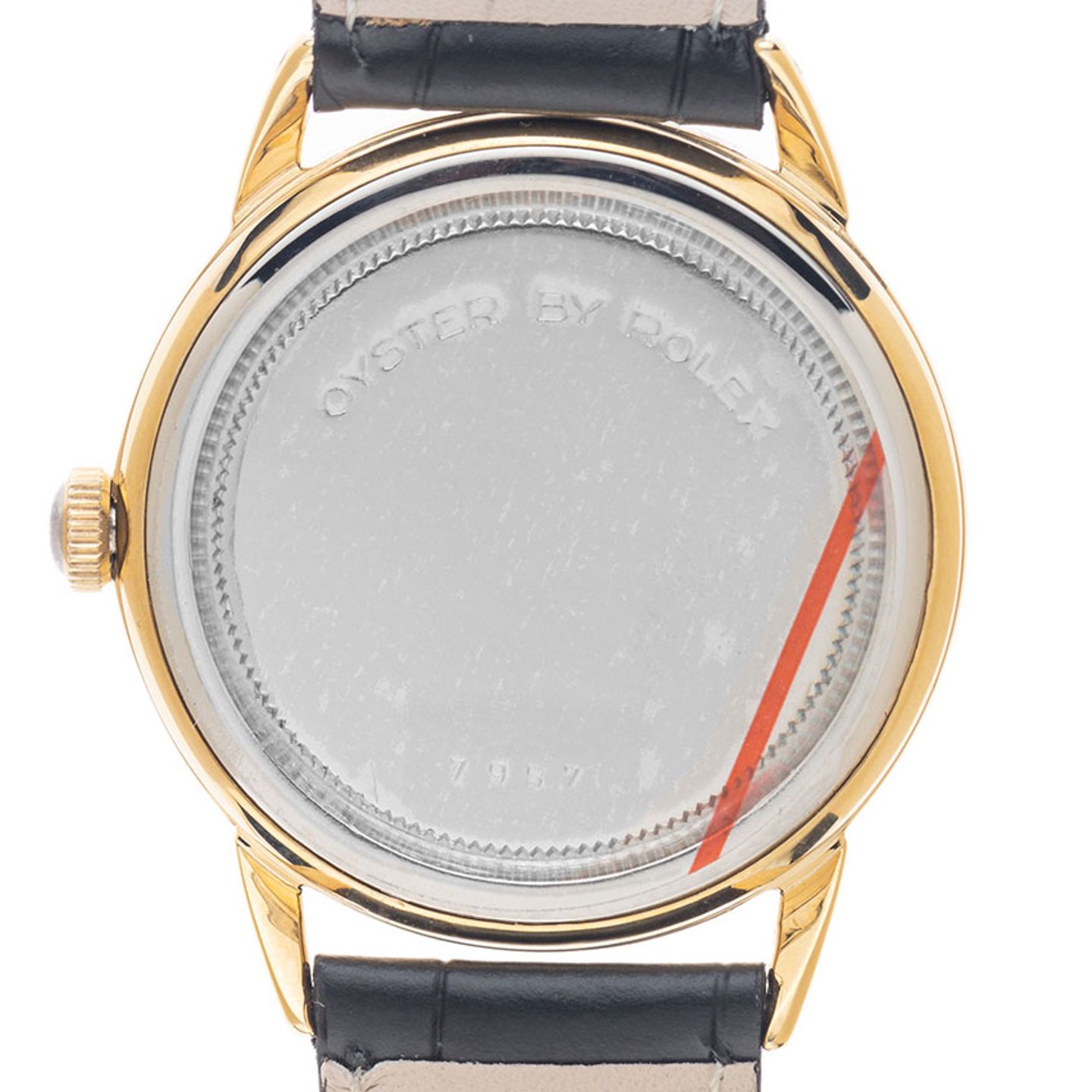 Tudor Vintage 7957 (1960) - Black dial 42 mm Gold/Steel case (6/8)