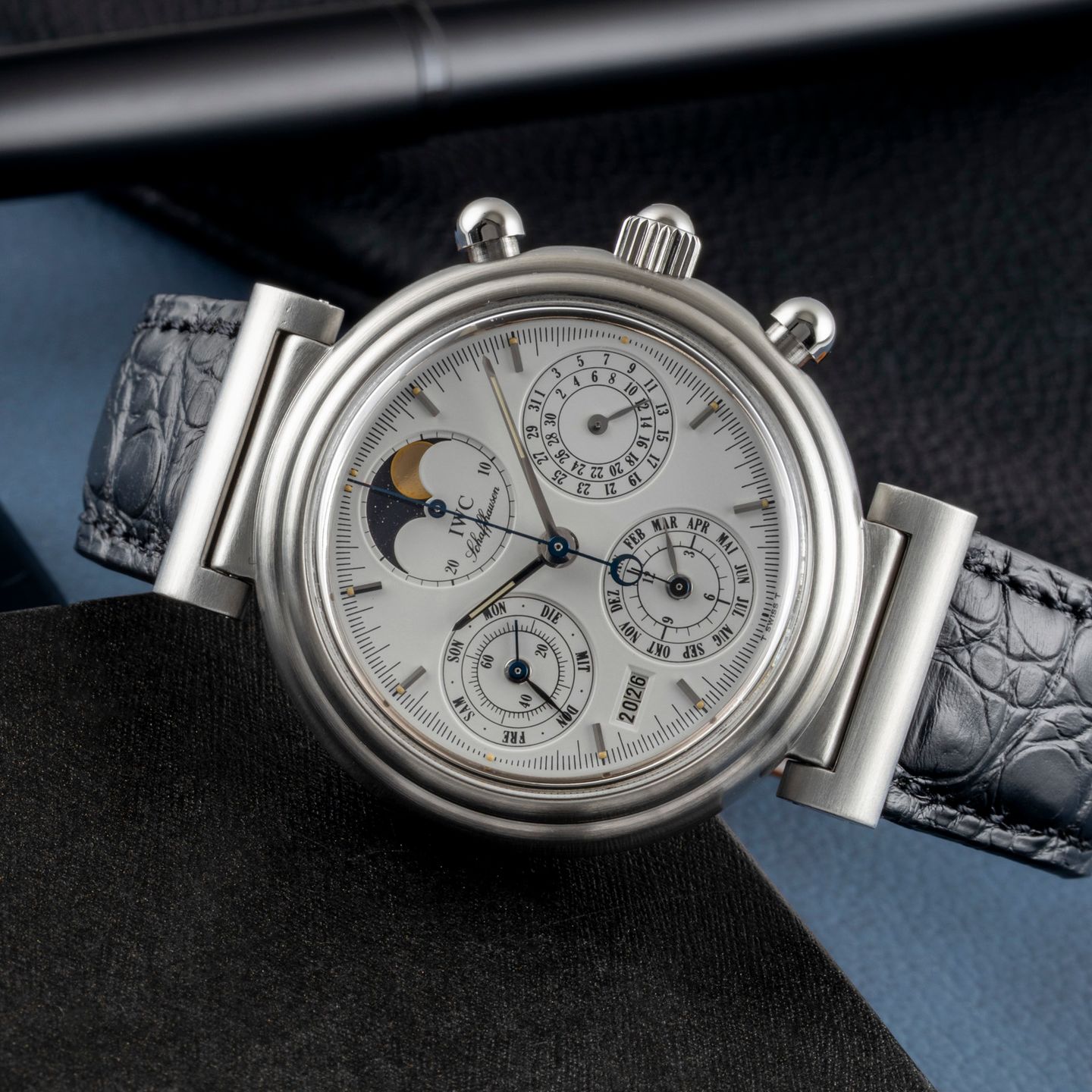 IWC Da Vinci Perpetual Calendar IW375011 (1995) - White dial 39 mm Steel case (2/8)