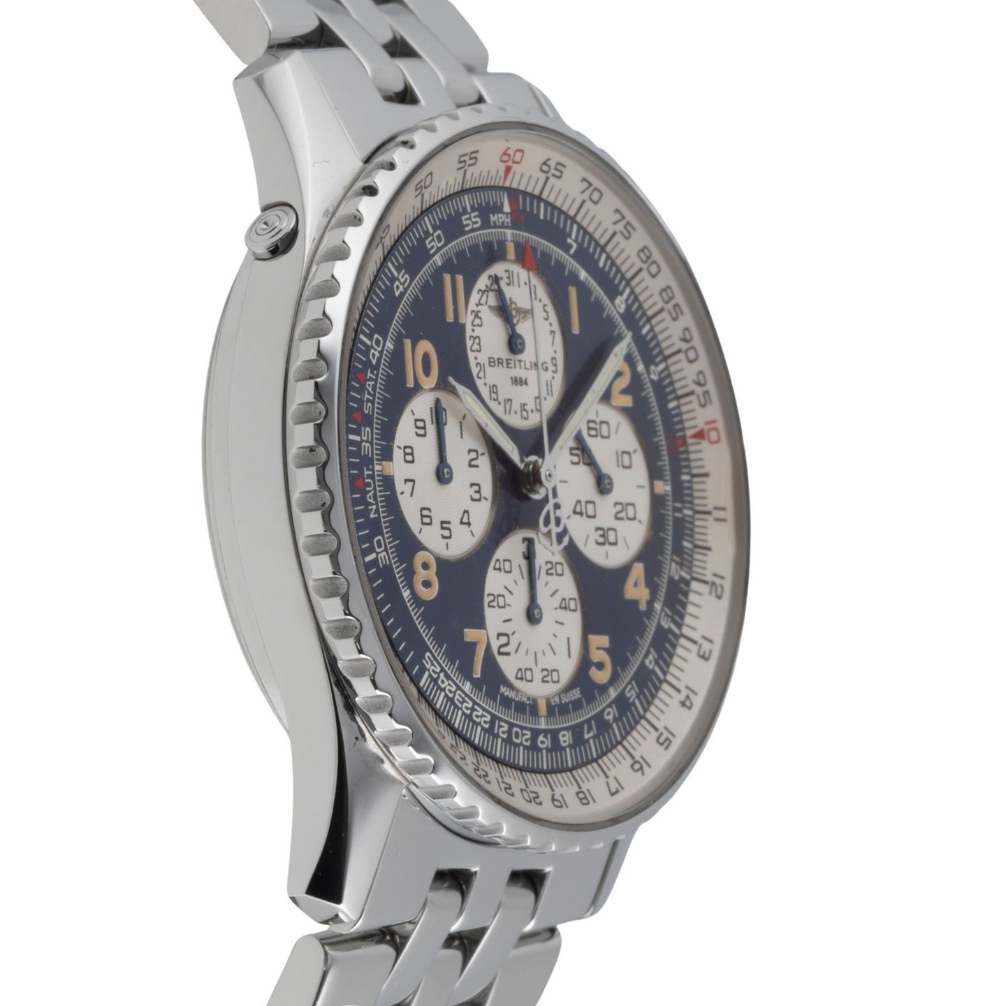 Breitling Navitimer A33030 (1995) - Black dial 38 mm Steel case (7/8)