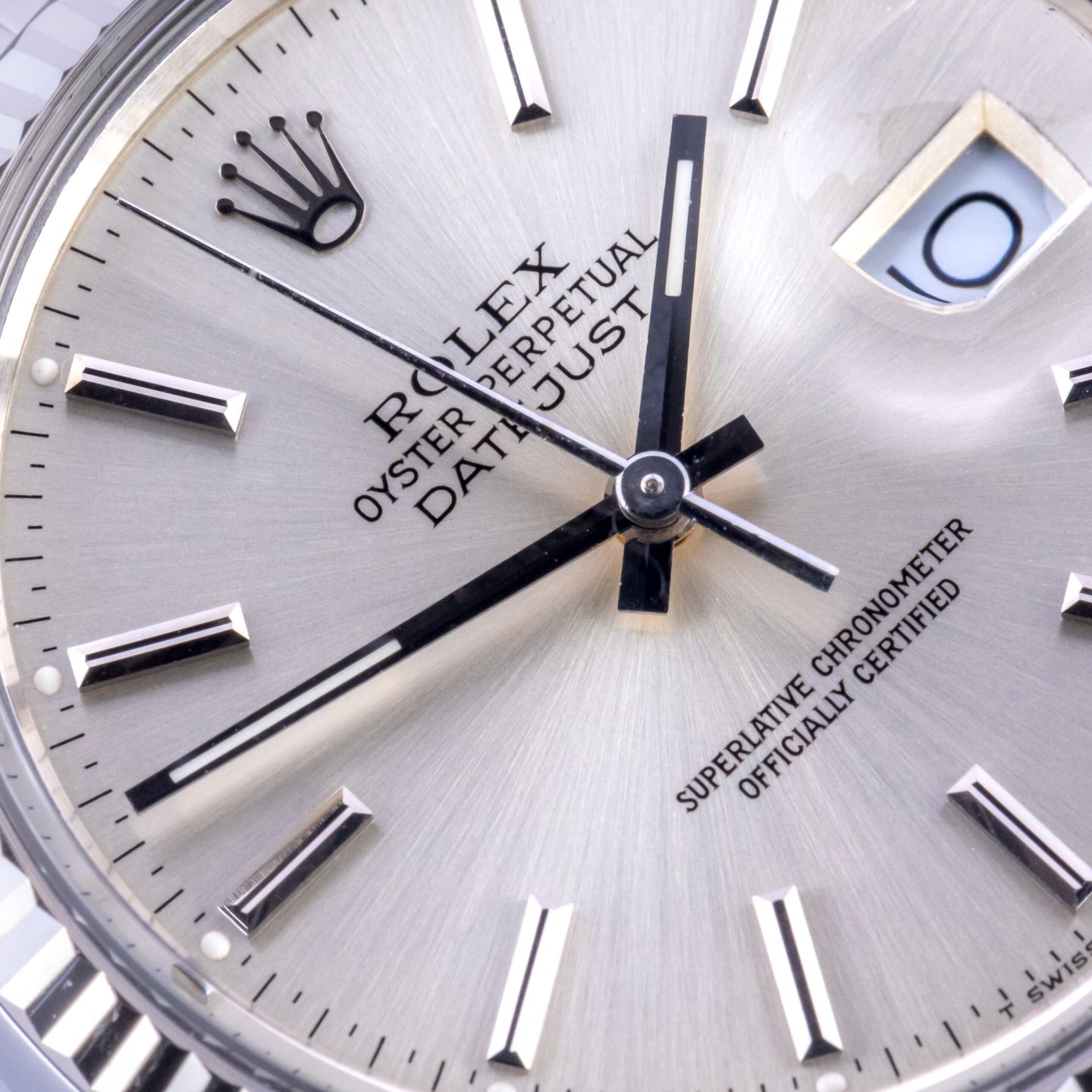 Rolex Datejust 36 16014 (1985) - Zilver wijzerplaat 36mm Staal (2/8)