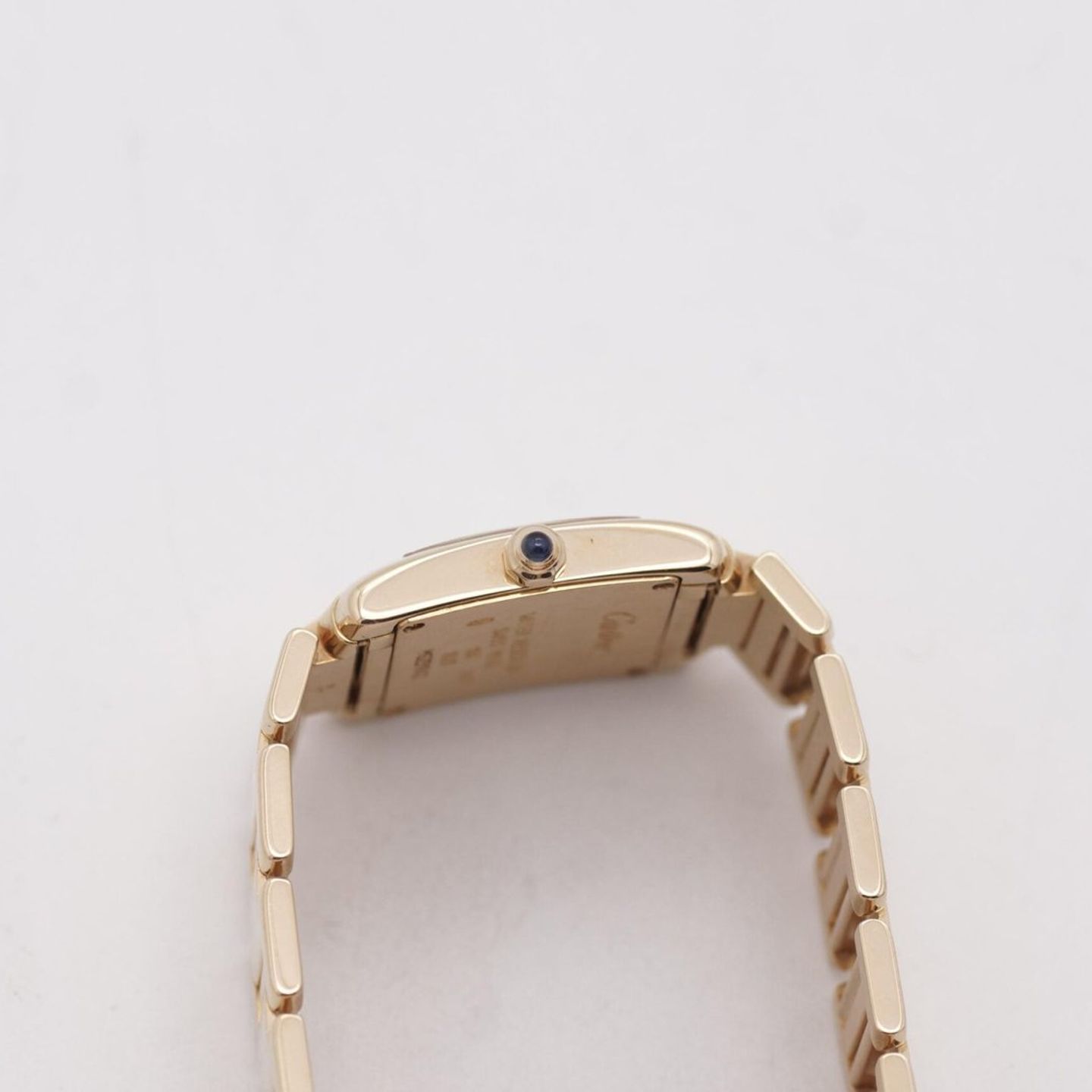 Cartier Tank Française 1820 (1996) - White dial 20 mm Yellow Gold case (6/8)