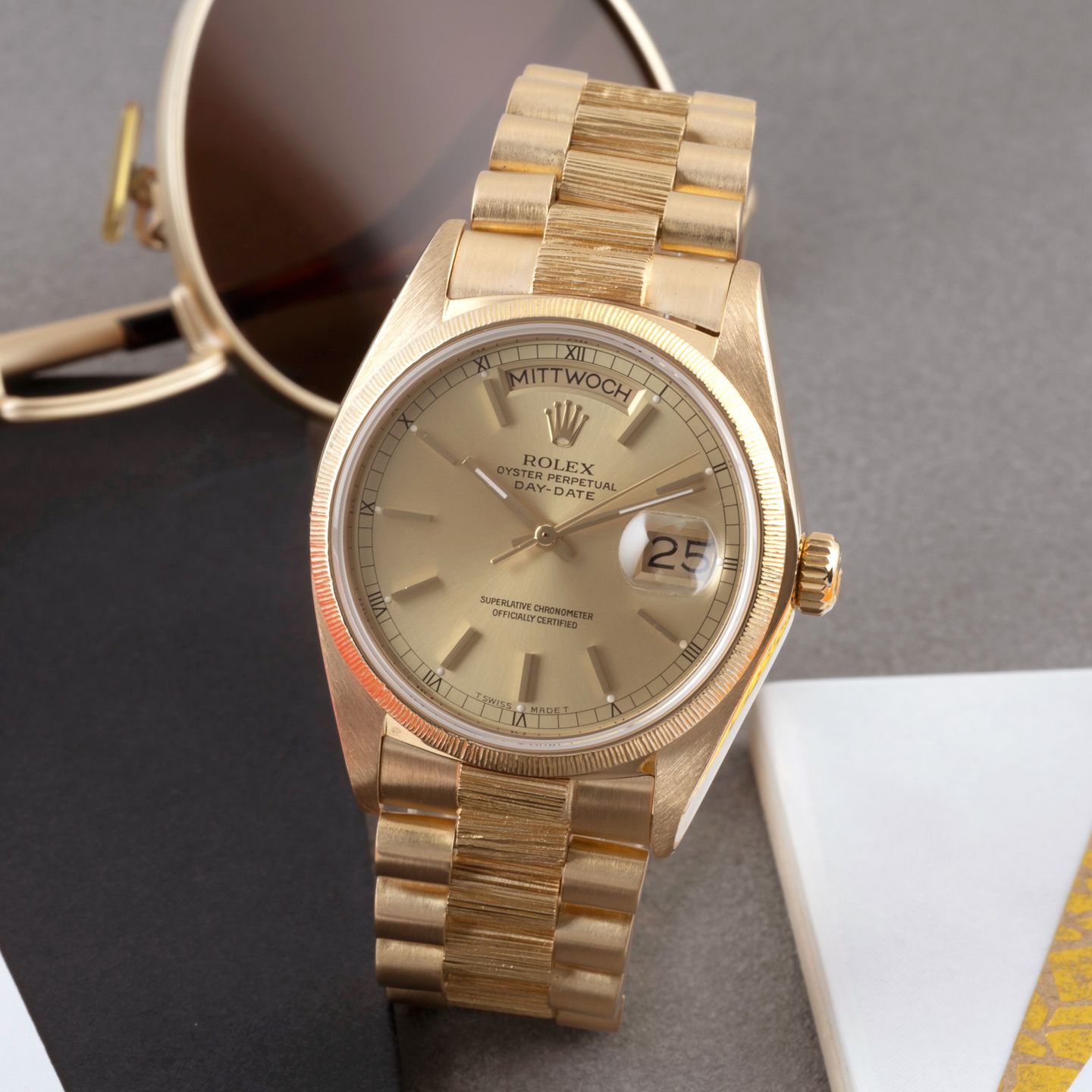 Rolex Day-Date 36 18078 (1983) - 36 mm Yellow Gold case (1/8)